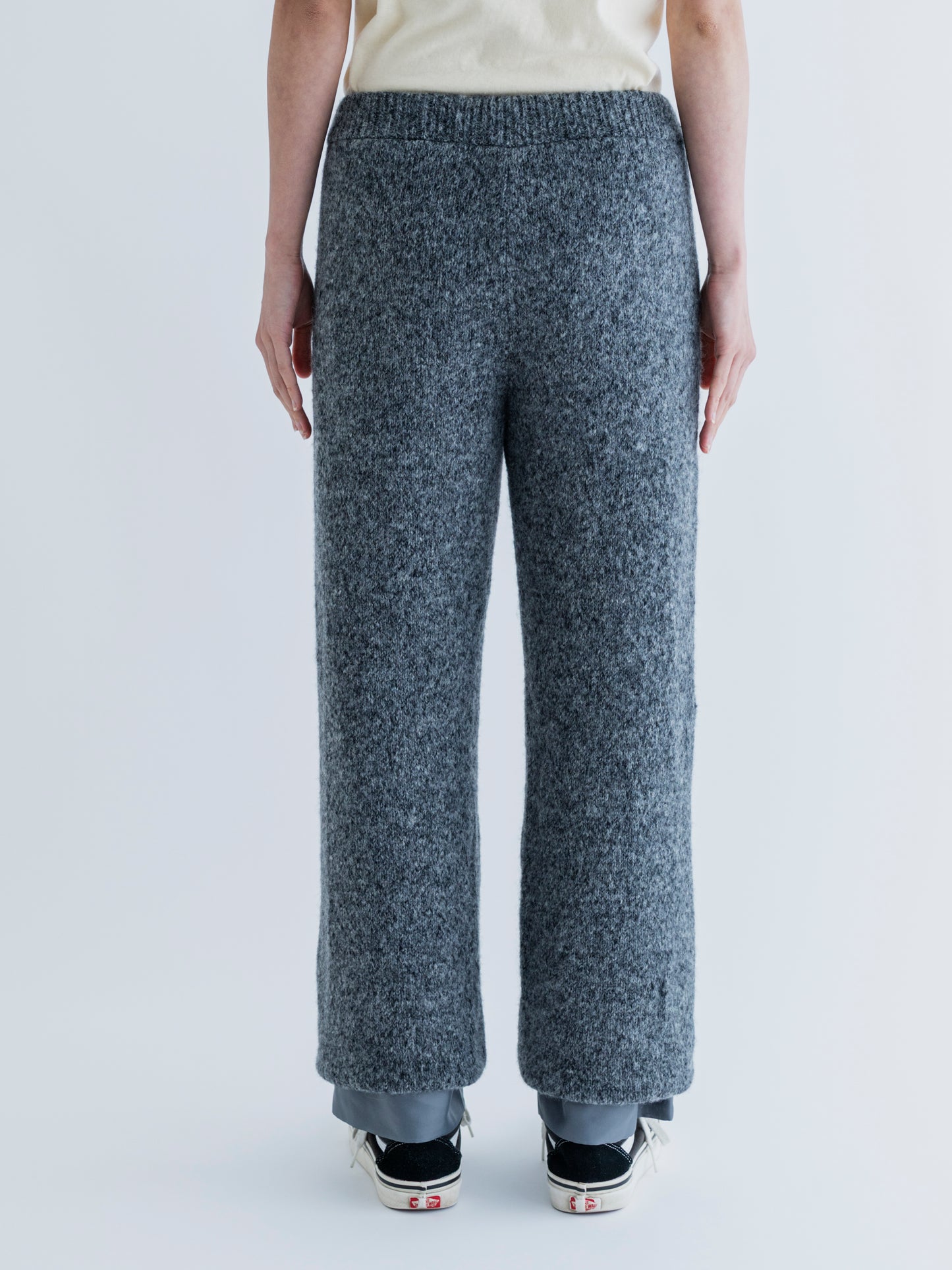 FLUFFY WOOL DOUBLE PANTS
