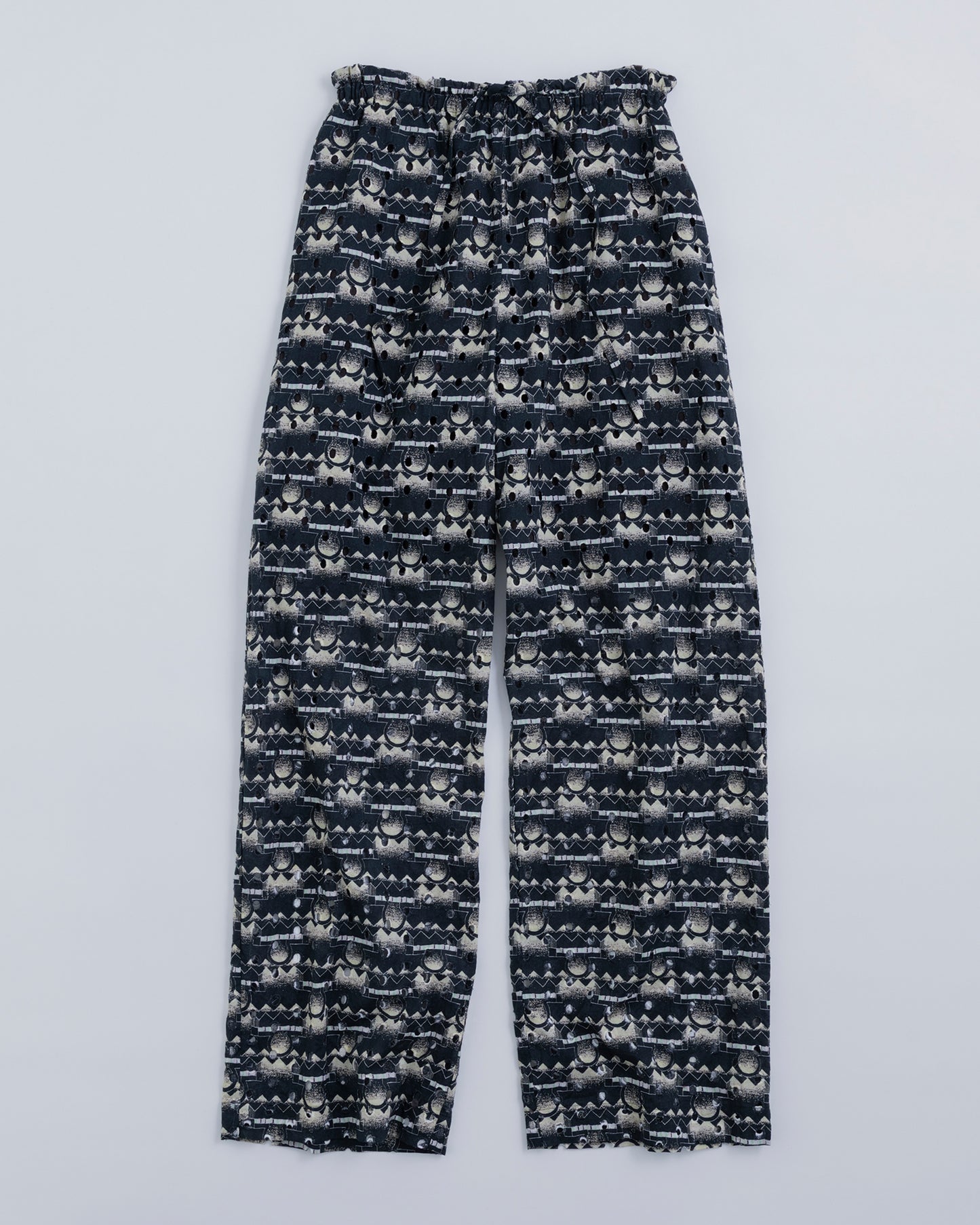 LACE PRINT RELAX PANTS