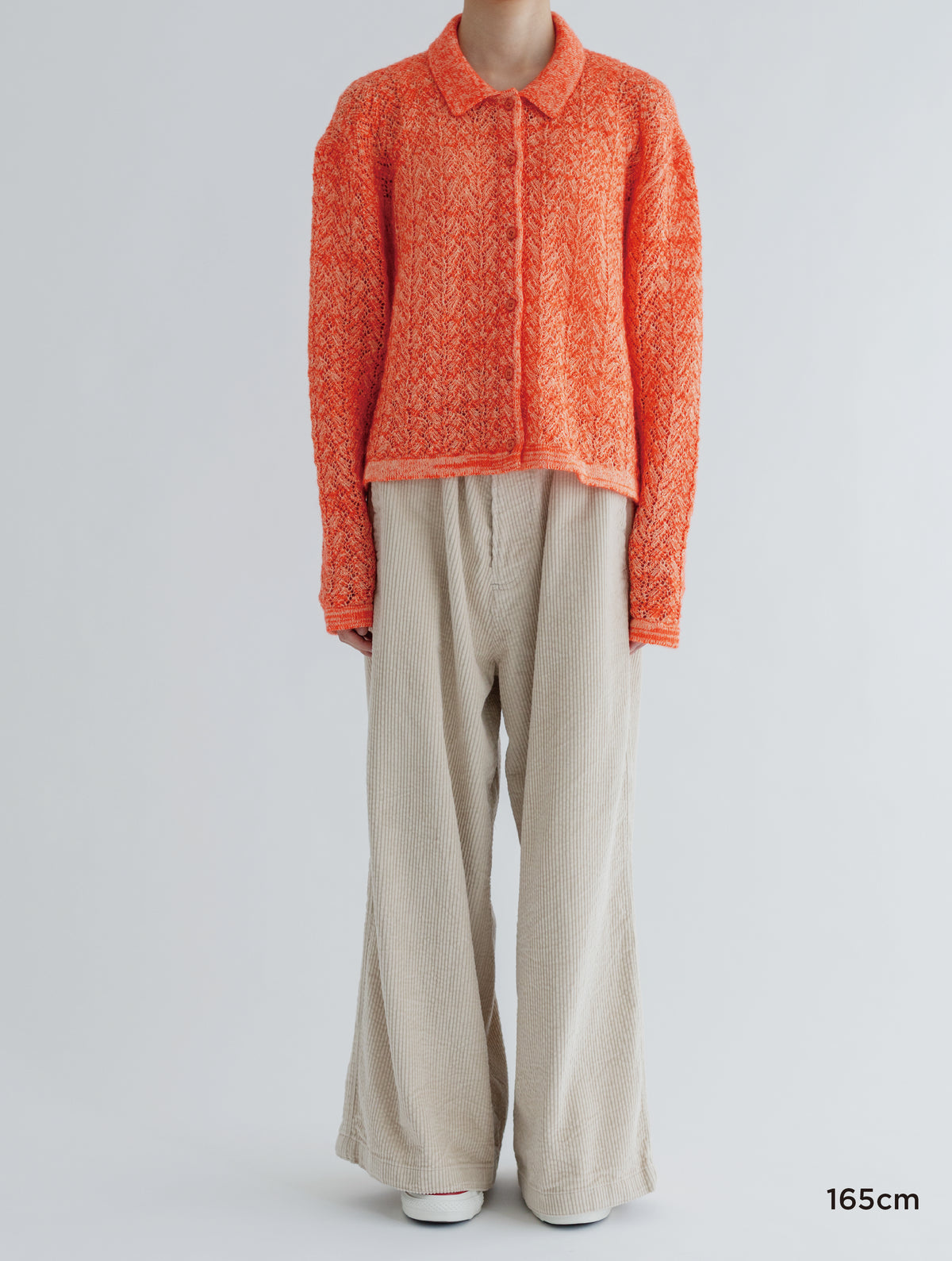 WOOL LACE KNIT CARDIGAN