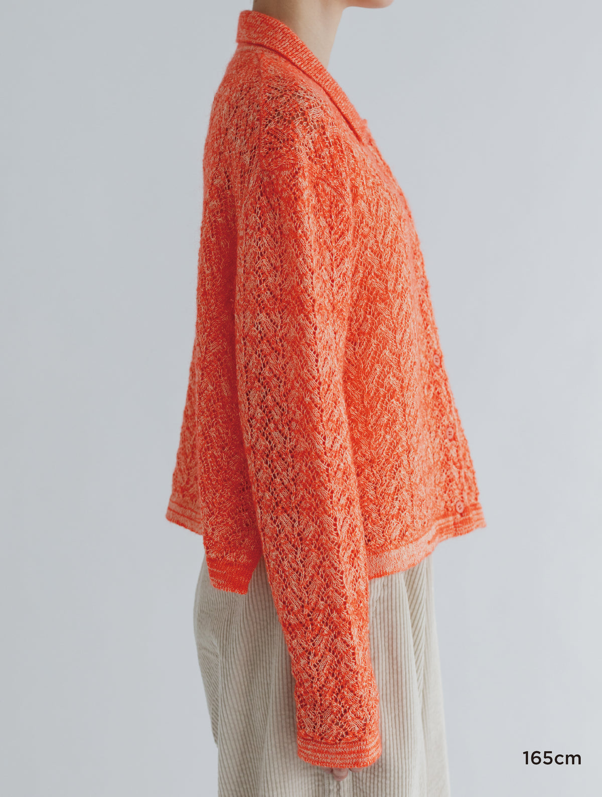 WOOL LACE KNIT CARDIGAN