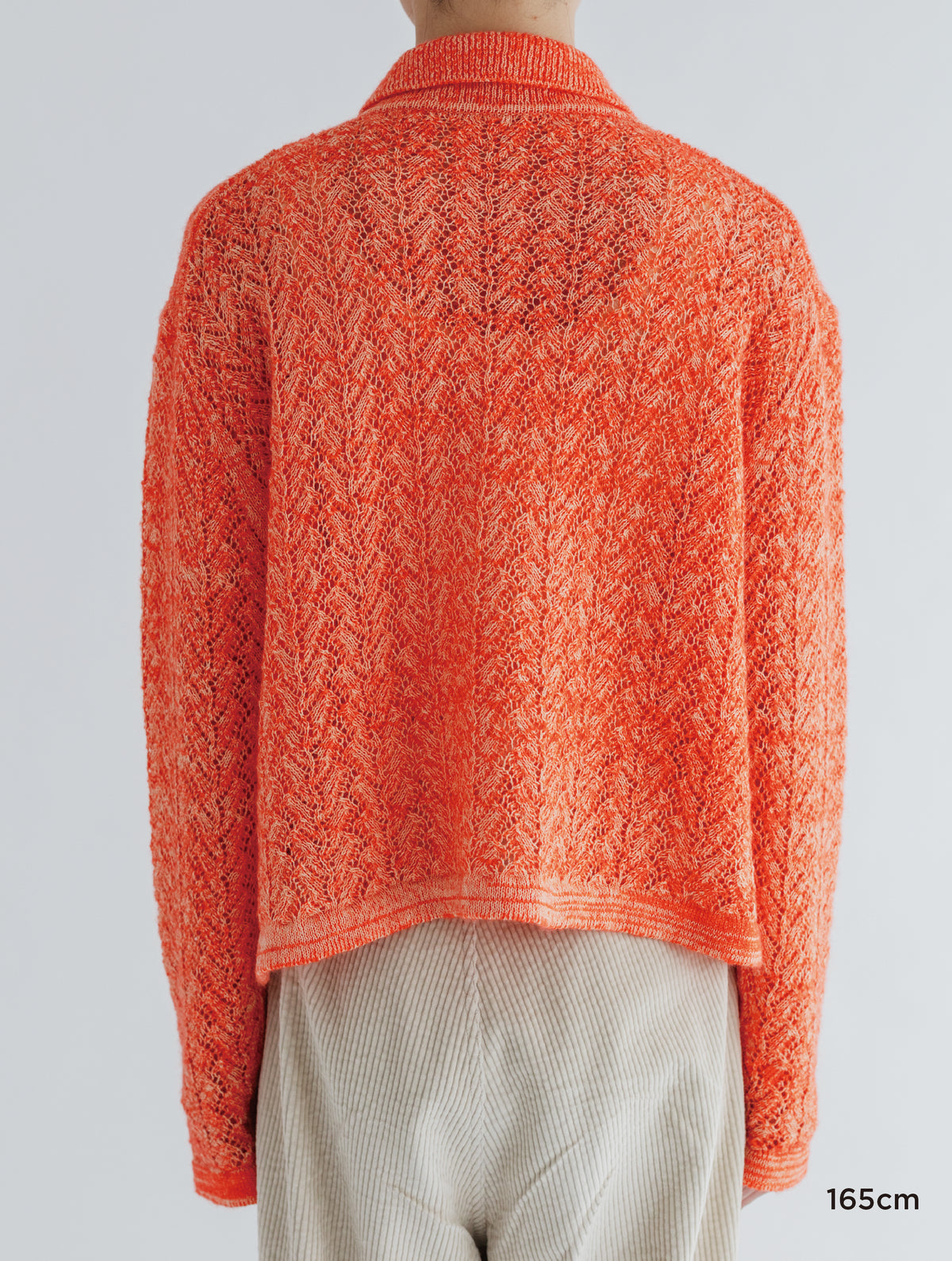 WOOL LACE KNIT CARDIGAN