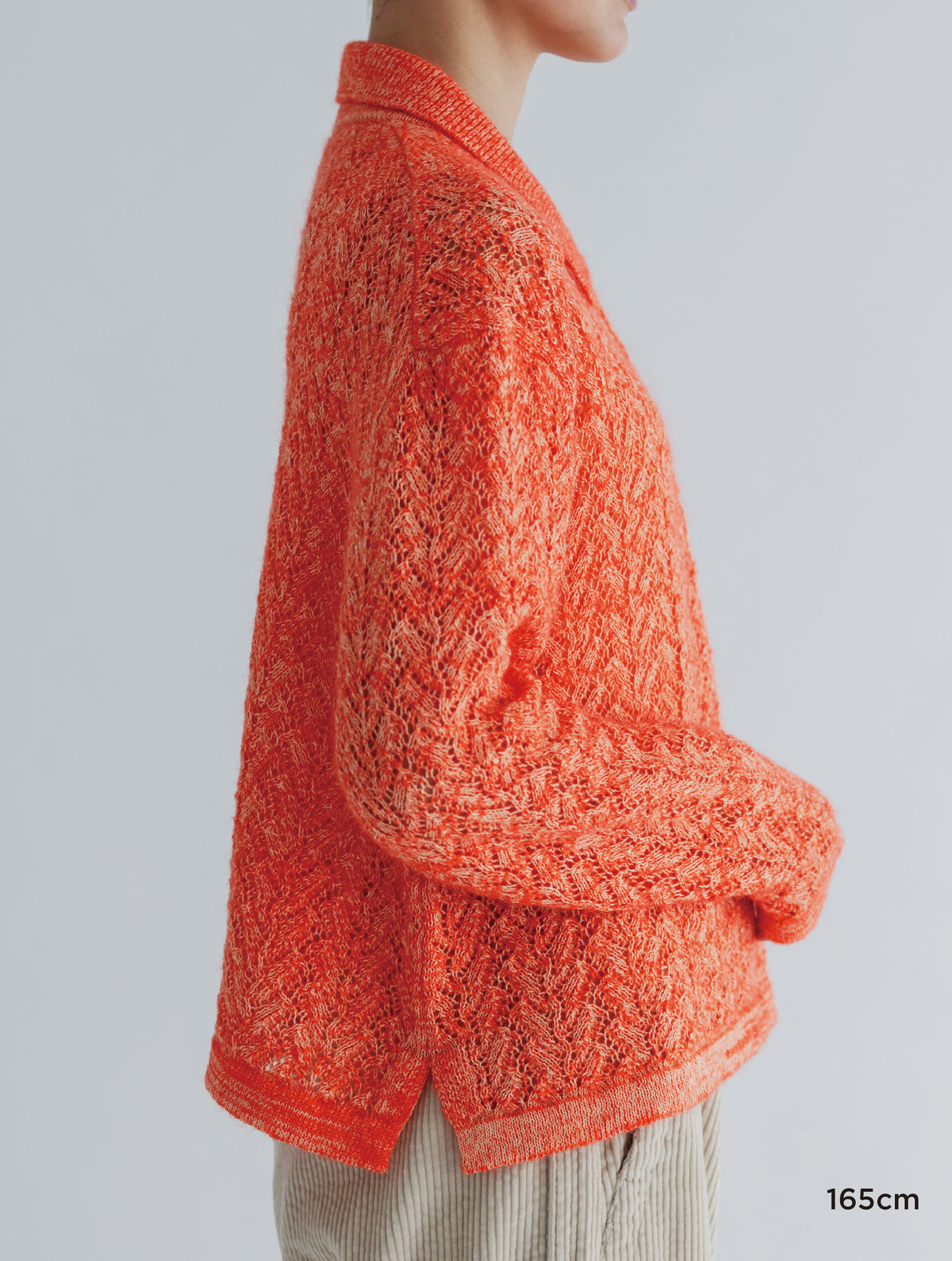 WOOL LACE KNIT CARDIGAN