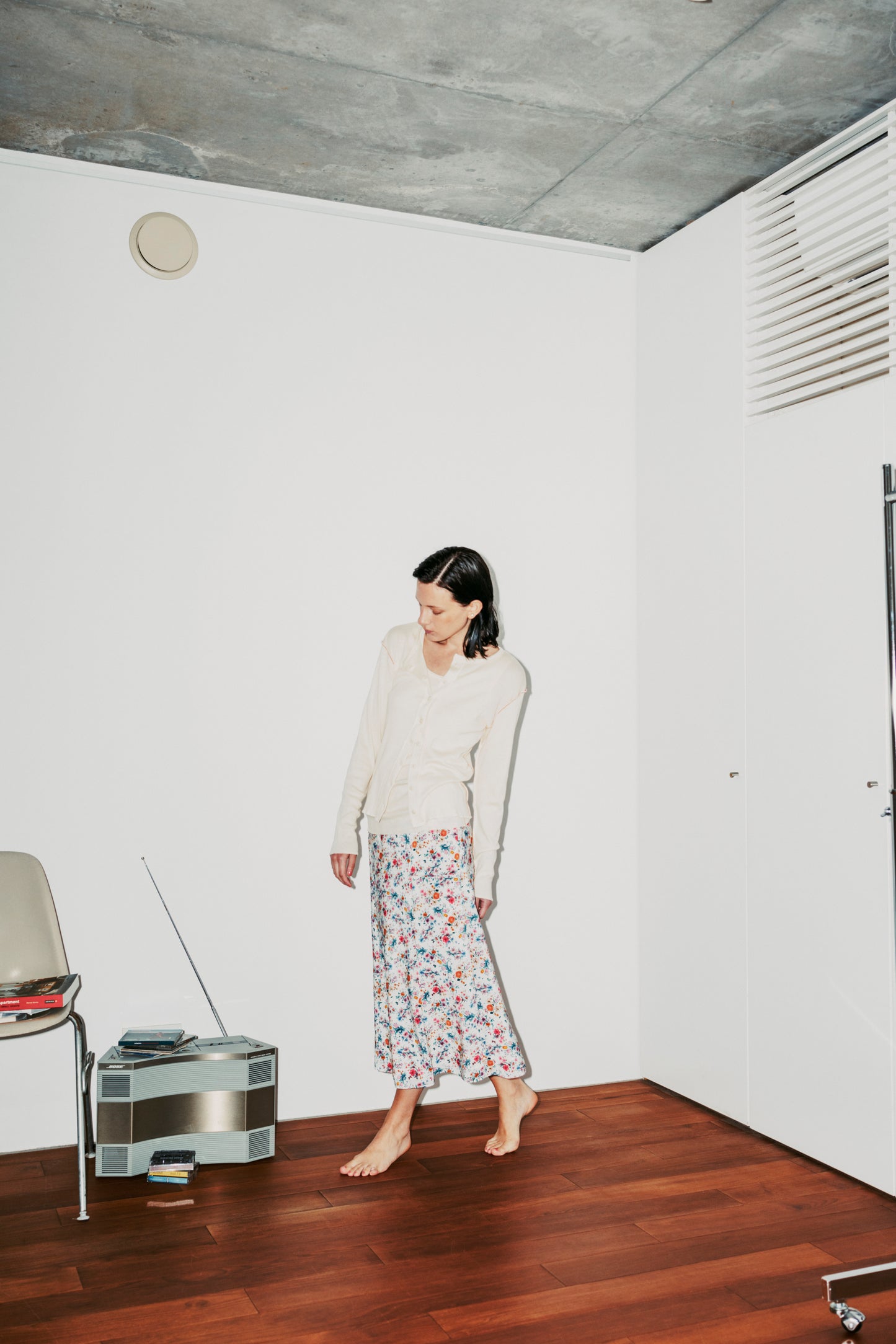 【NEW COLOR / WHITE】BEAUTIFUL SKIRT (FLOWER)