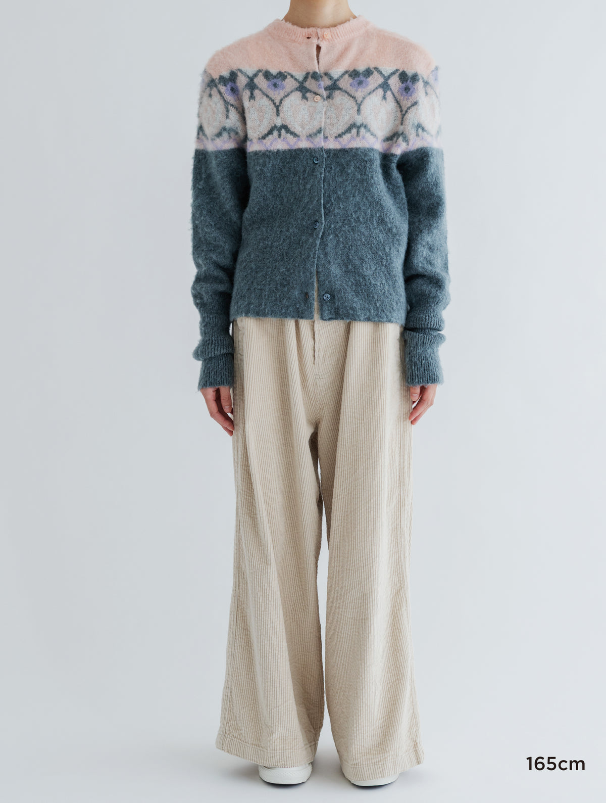 PATTERN FLUFFY PULLOVER / CARDIGAN