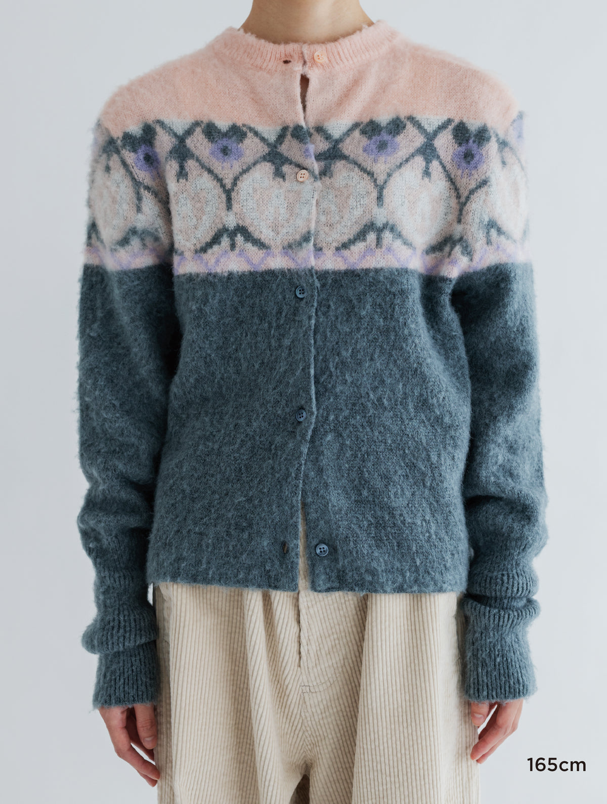 PATTERN FLUFFY PULLOVER / CARDIGAN