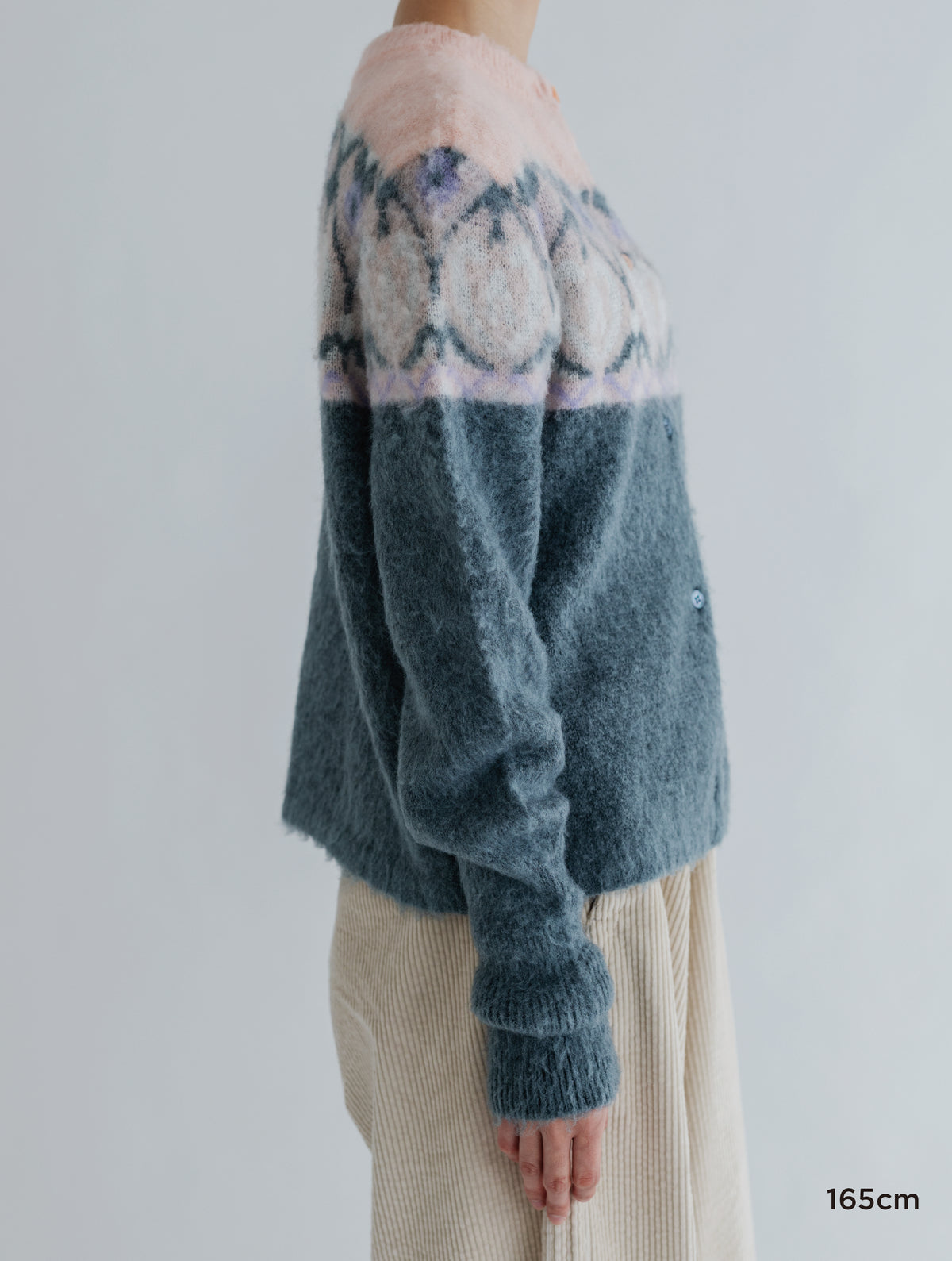 PATTERN FLUFFY PULLOVER / CARDIGAN