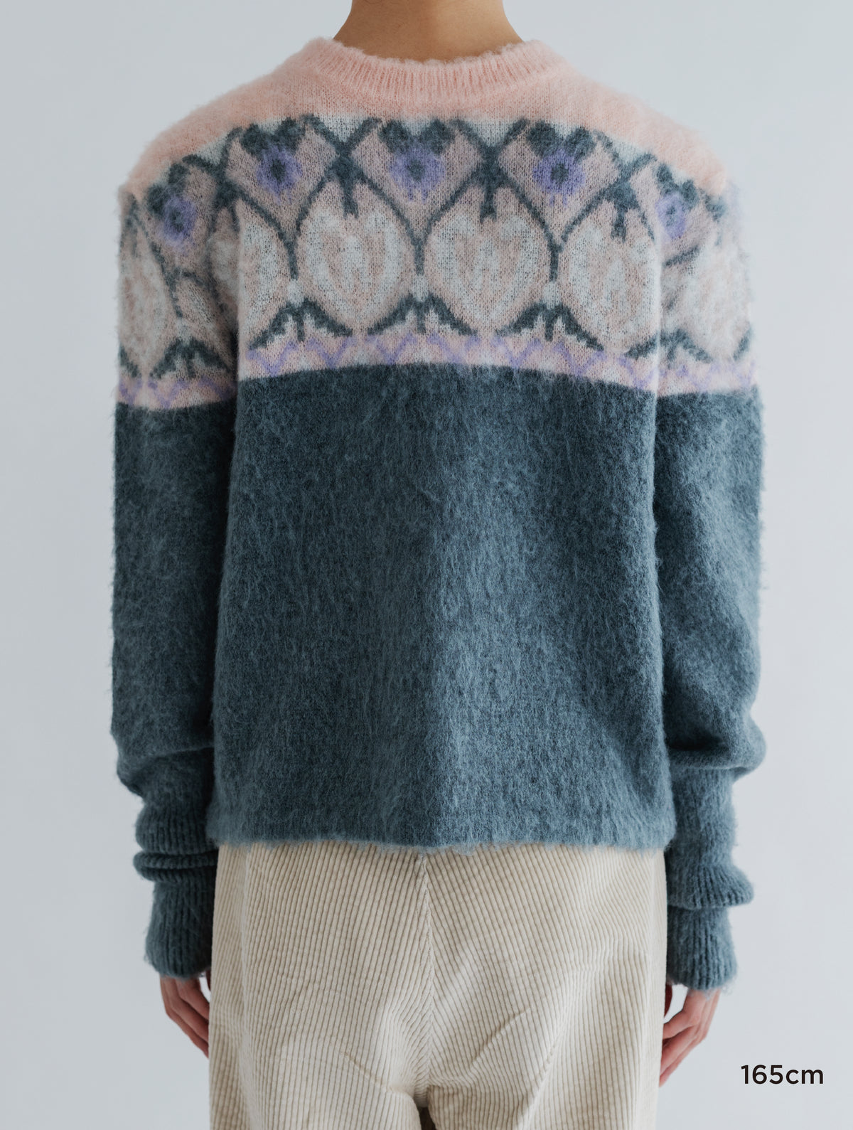 PATTERN FLUFFY PULLOVER / CARDIGAN