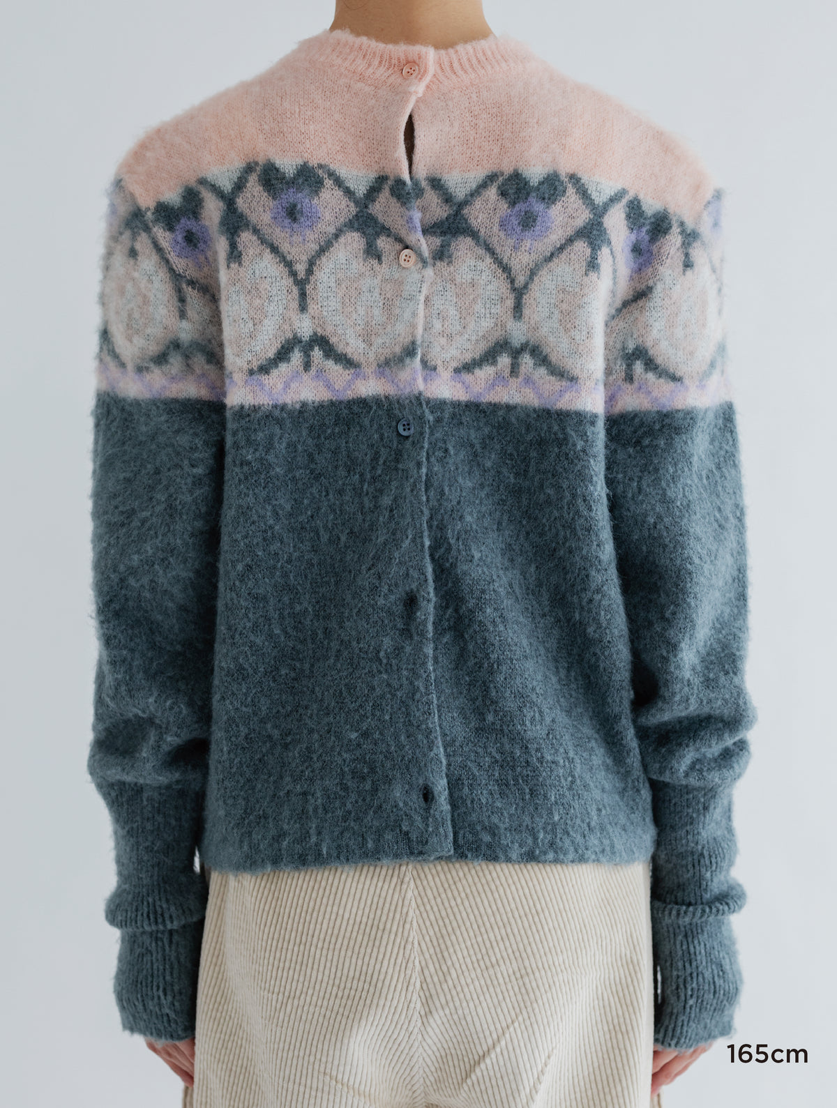 PATTERN FLUFFY PULLOVER / CARDIGAN