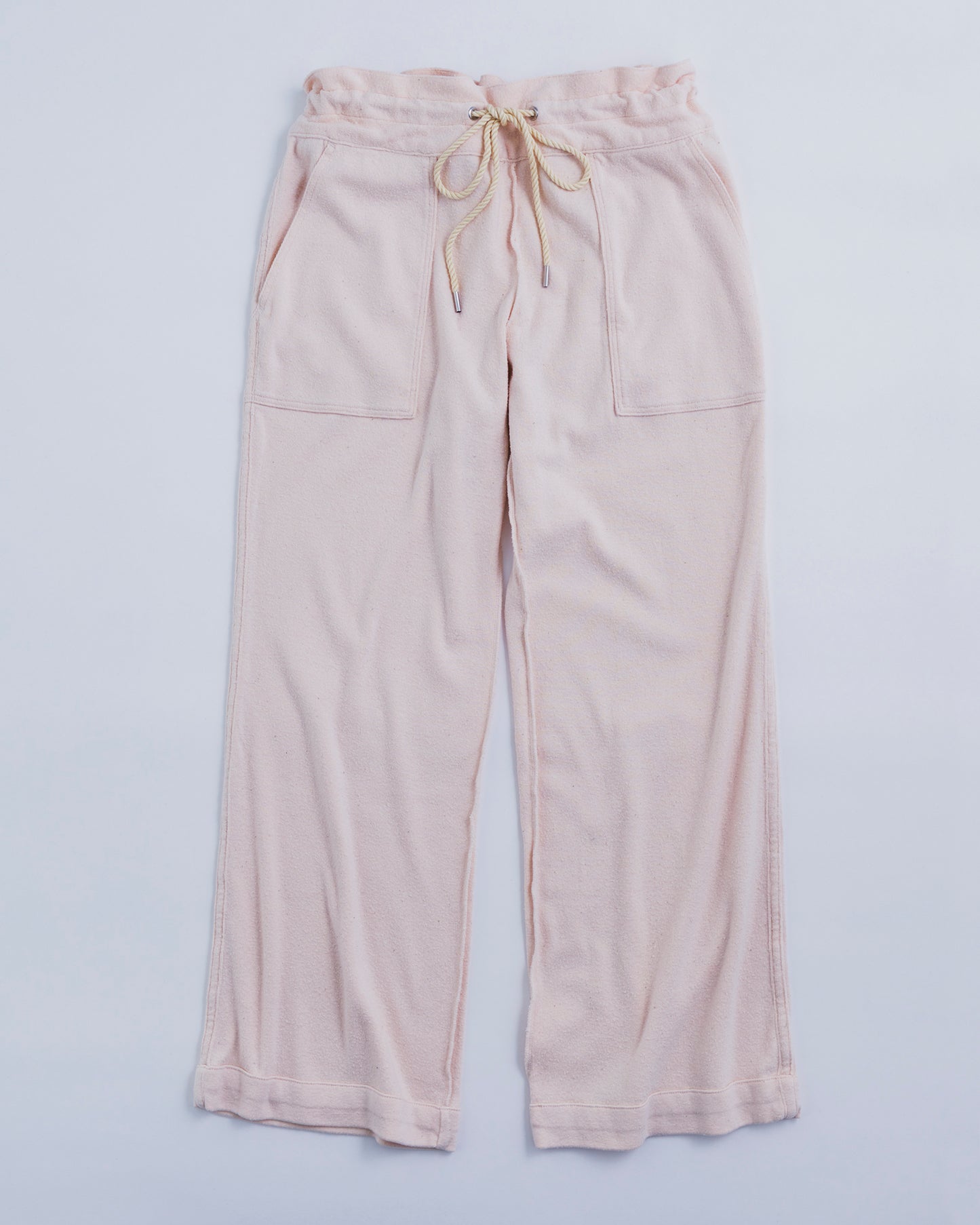 COTTON SILK OUTSEAM DRAWCODE PANTS