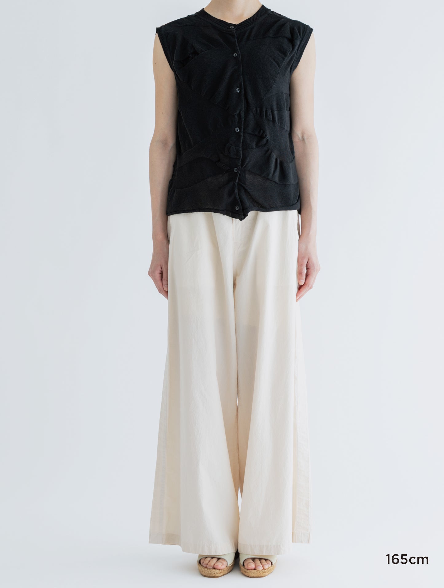 LIGHT KNIT FRONT&BACK SLEEVELESS