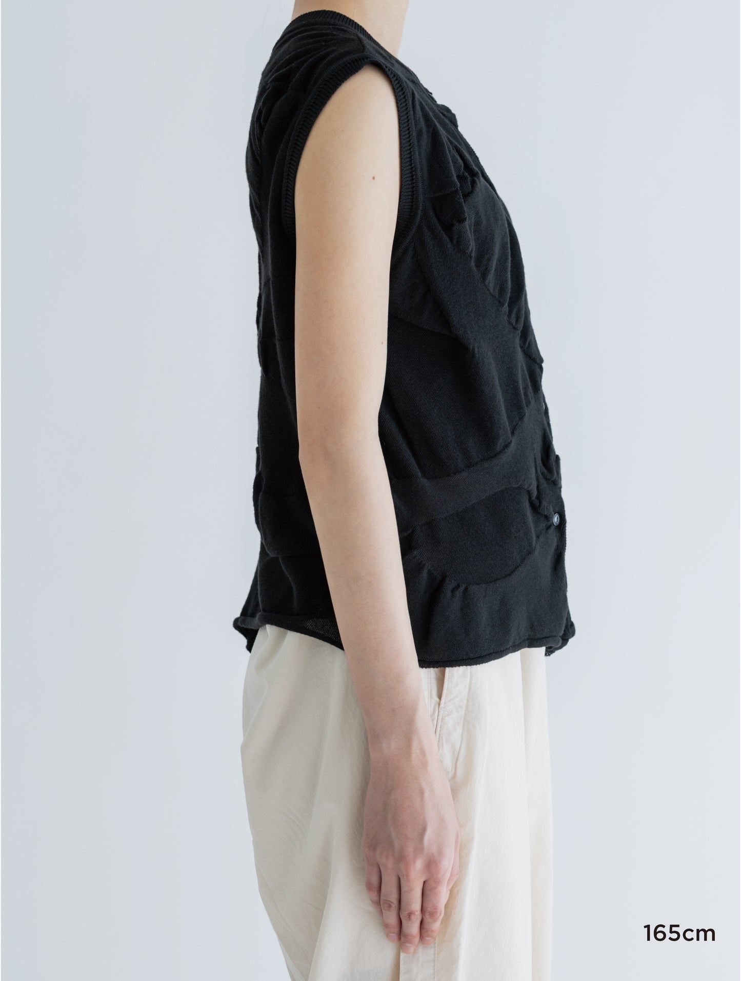 LIGHT KNIT FRONT&BACK SLEEVELESS