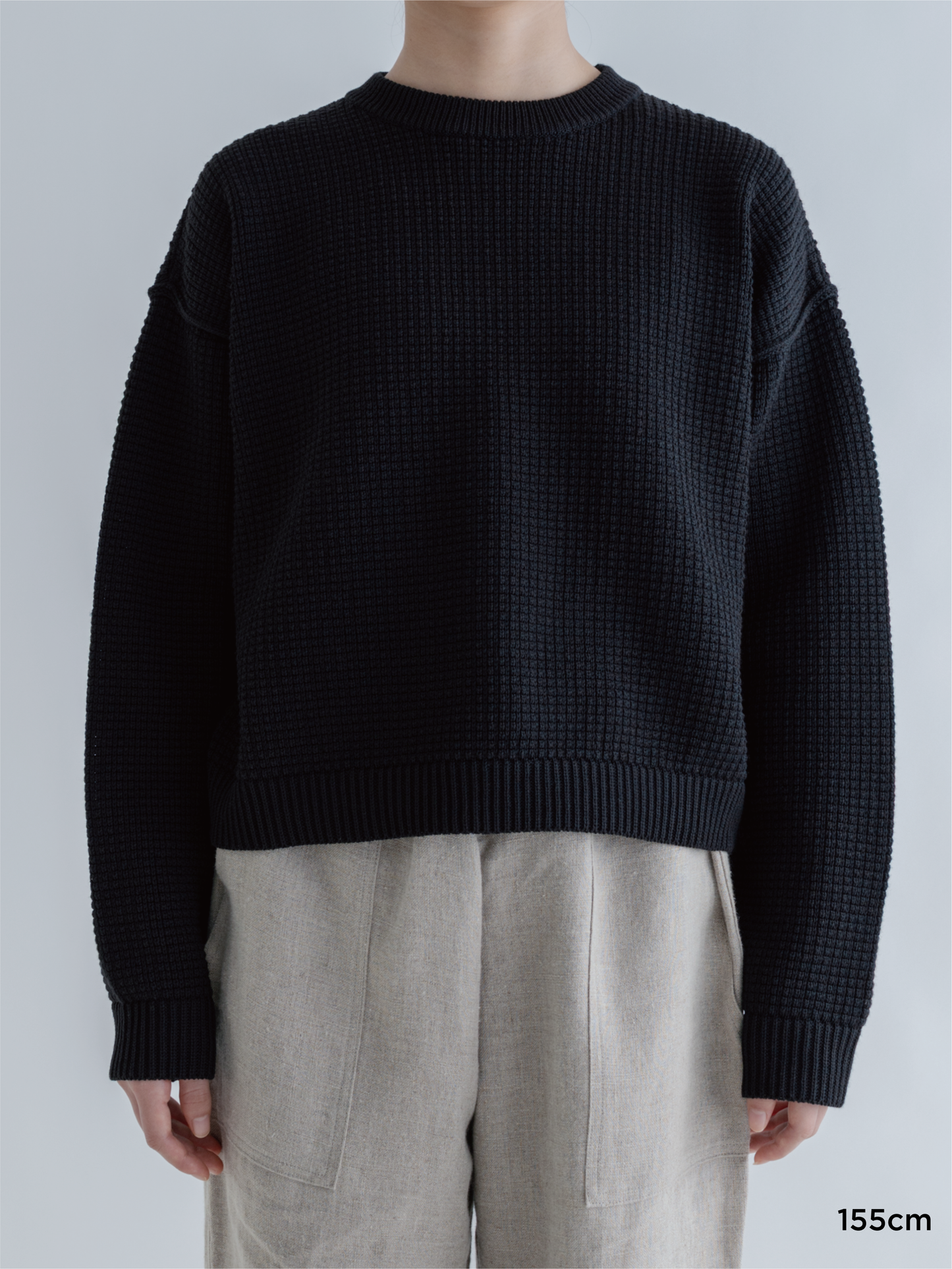 SHORT WIDE KNIT PULLOVER