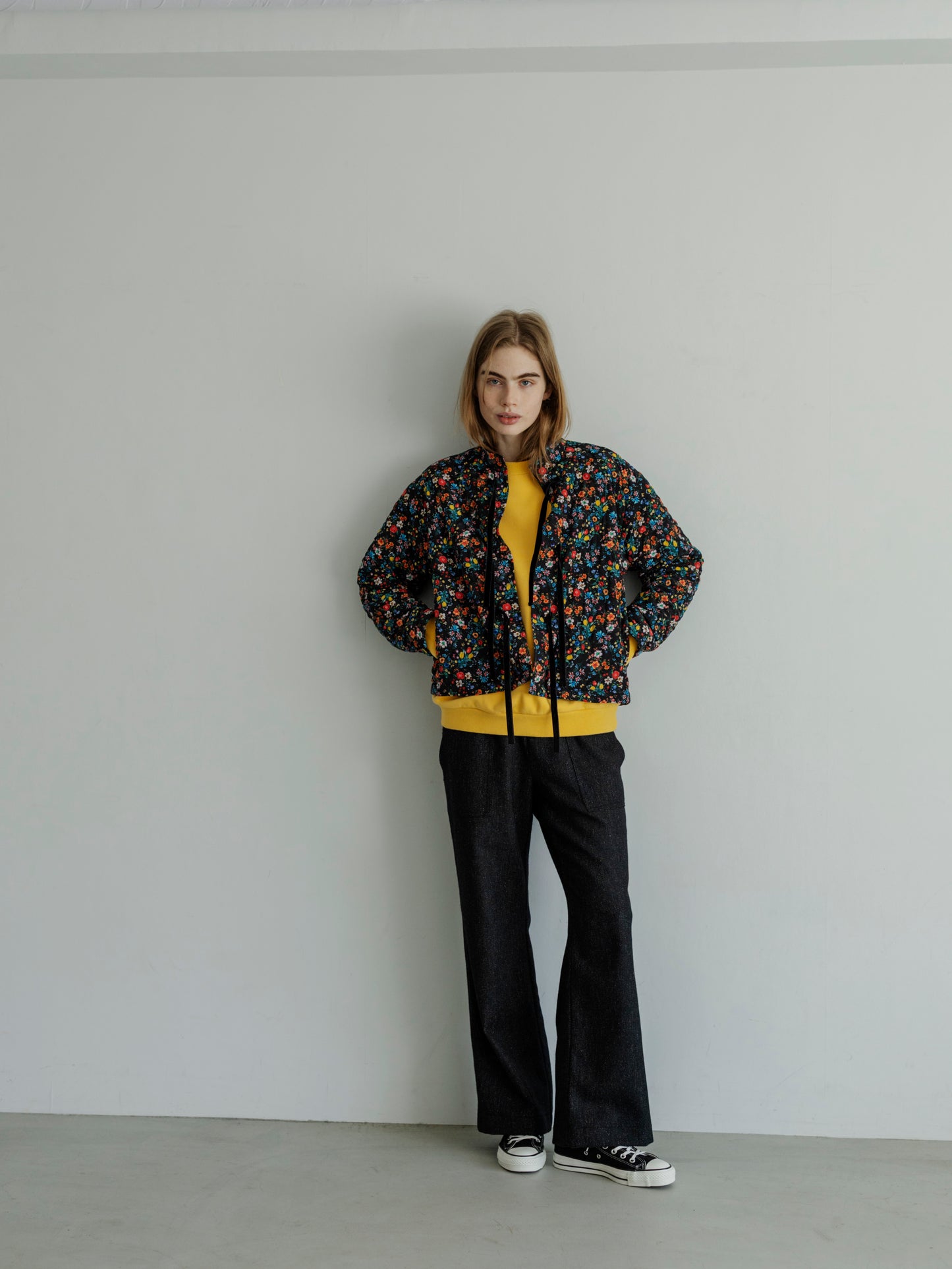 【Pre-order】SWITCHING PATTERN SWEAT (BRUSHED LINING)