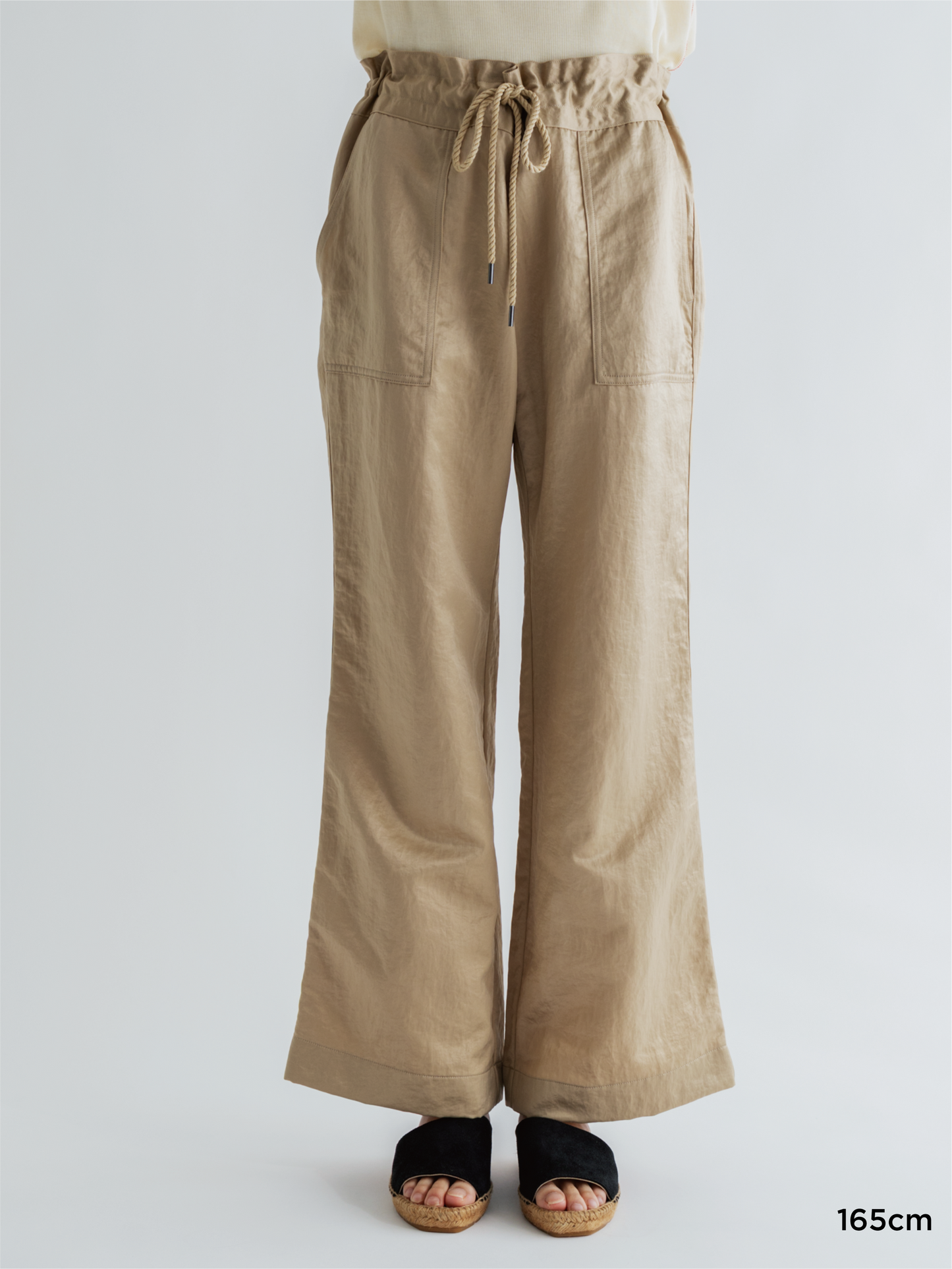 NYLON COMFORTABLE DRAWCORD PANTS