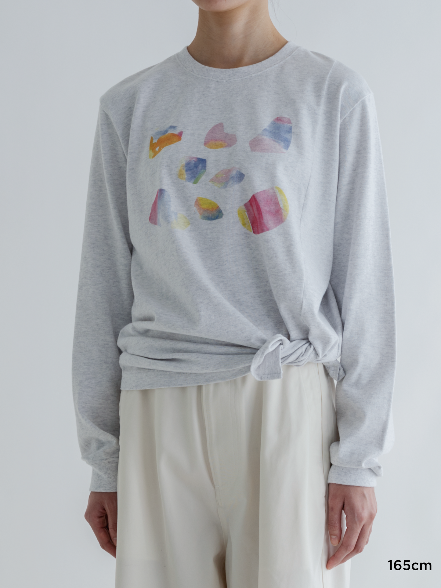 PRINT SLIT LONG SLEEVE TEE (II)