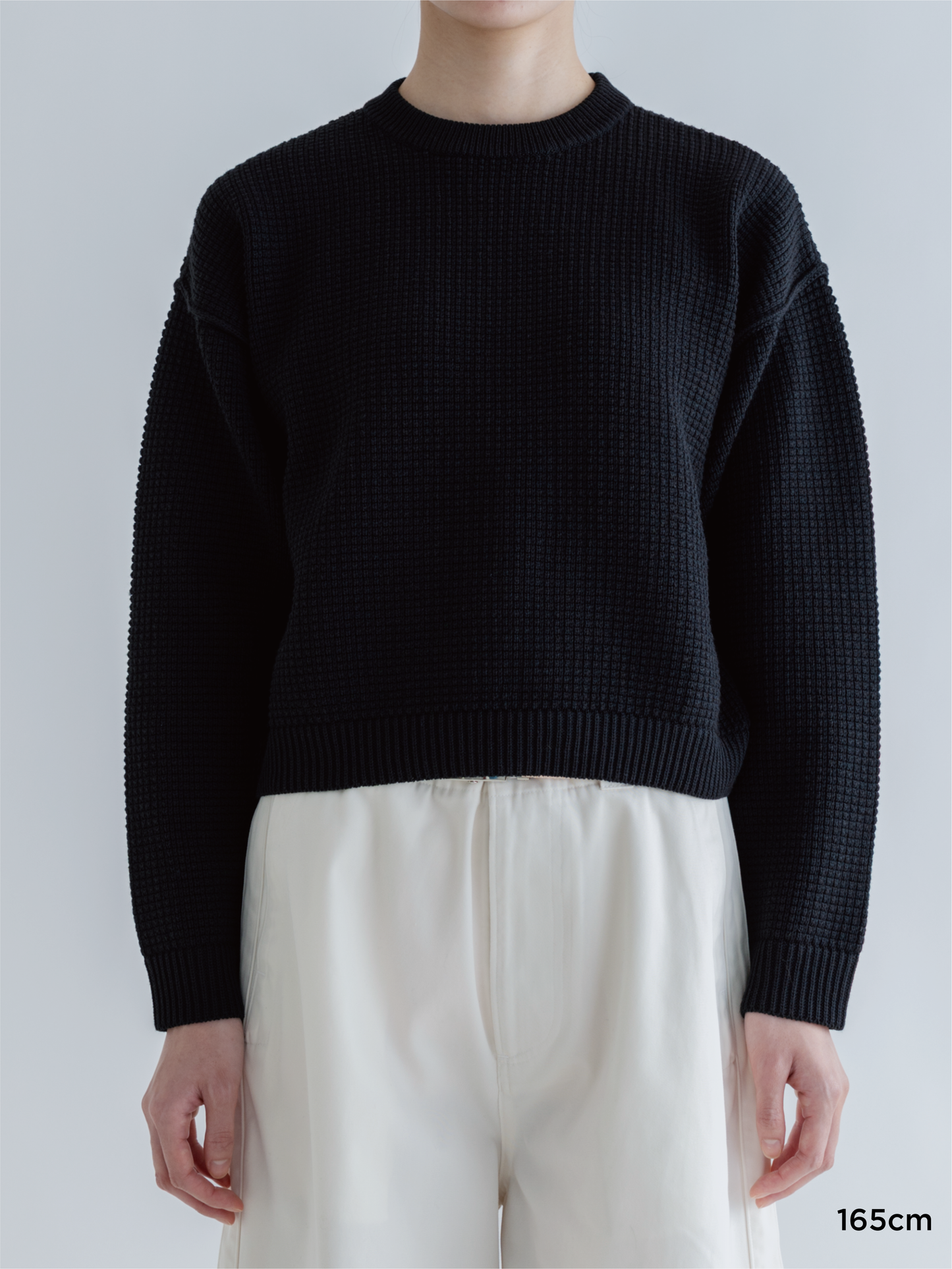 SHORT WIDE KNIT PULLOVER