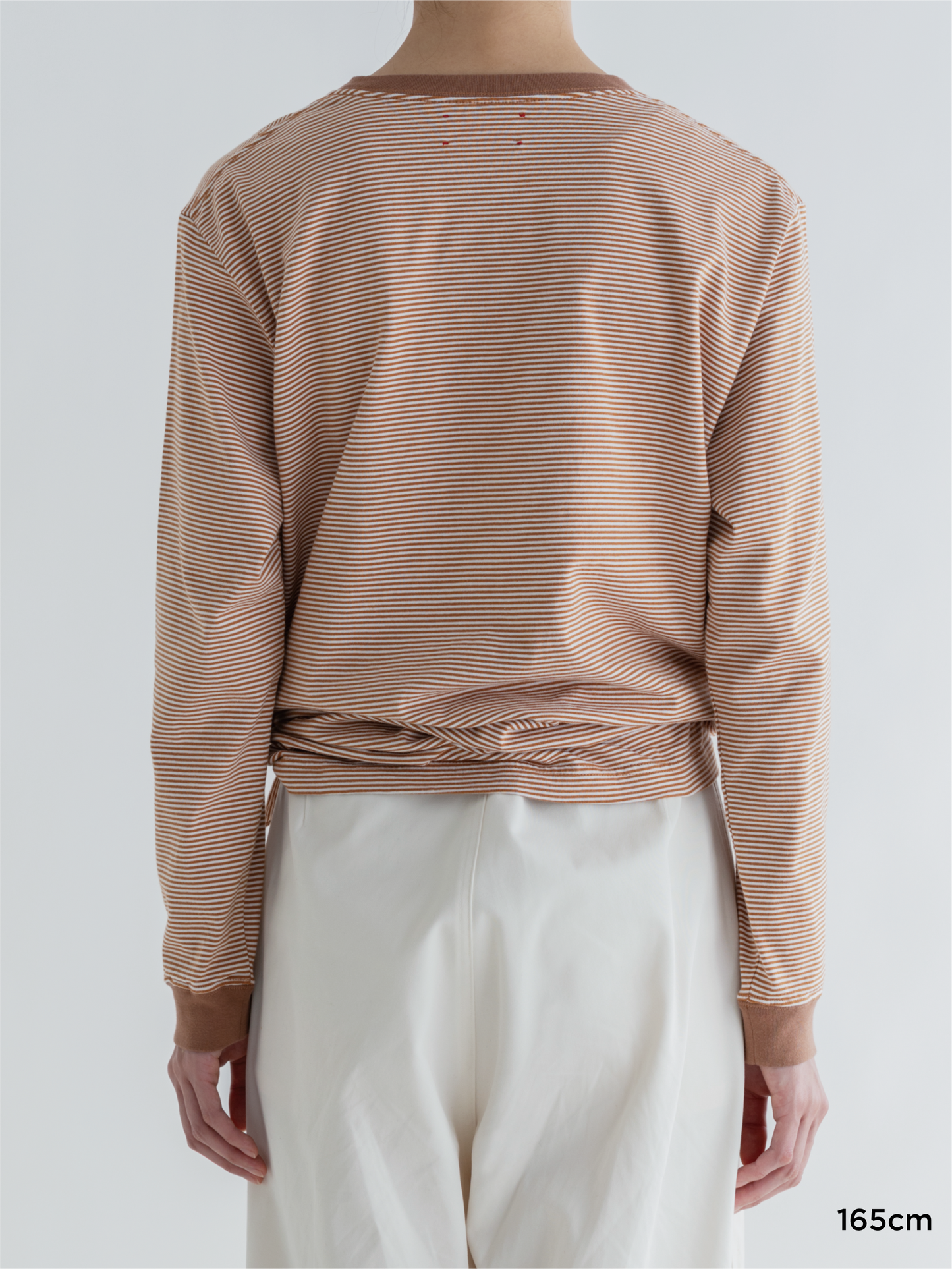 BORDER SLIT LONG SLEEVE TEE