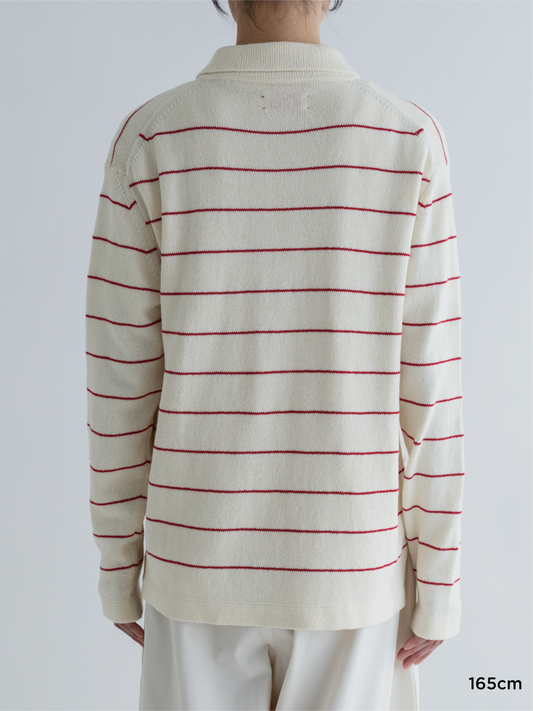 BORDER COTTON KNIT CARDIGAN – MEYAME BORDER COTTON KNIT CARDIGAN – MEYAME