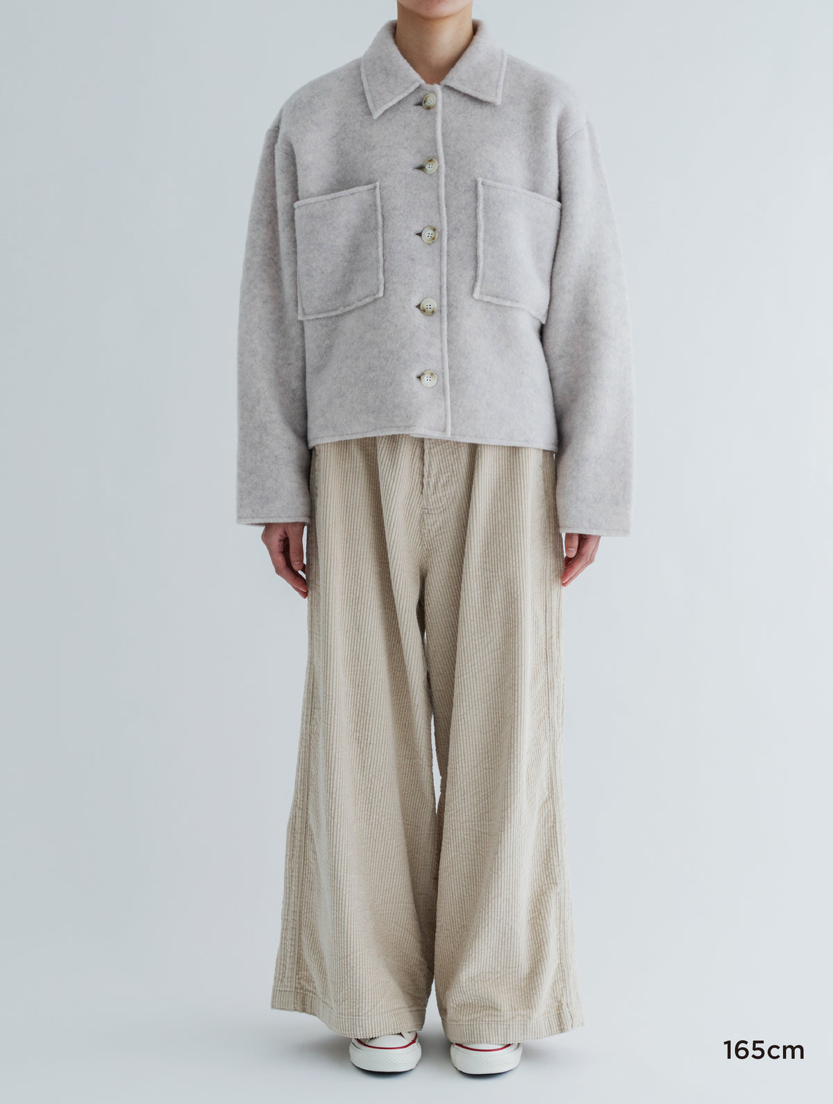 LIGHT WOOL SHROT JACKET