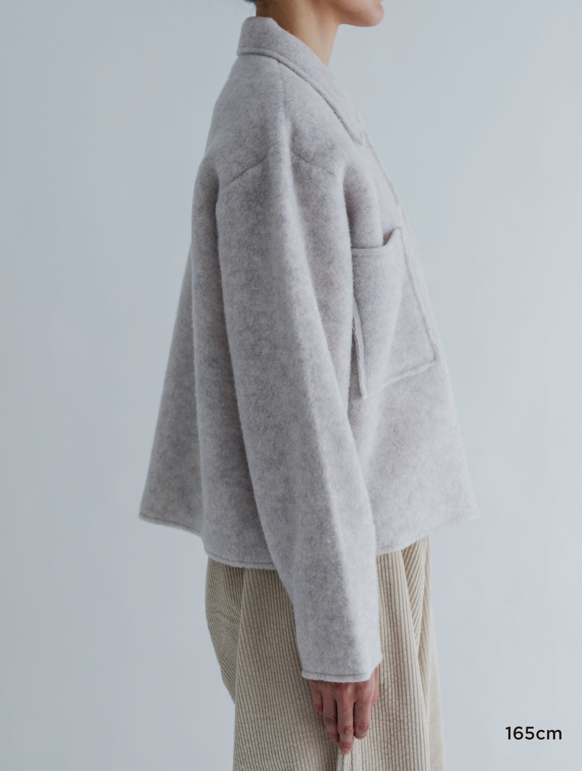 LIGHT WOOL SHROT JACKET