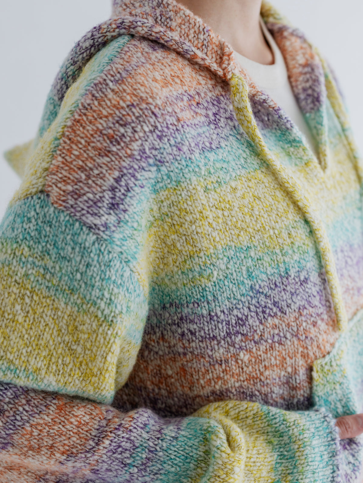 WOOL MEXICAN KNIT PARKA