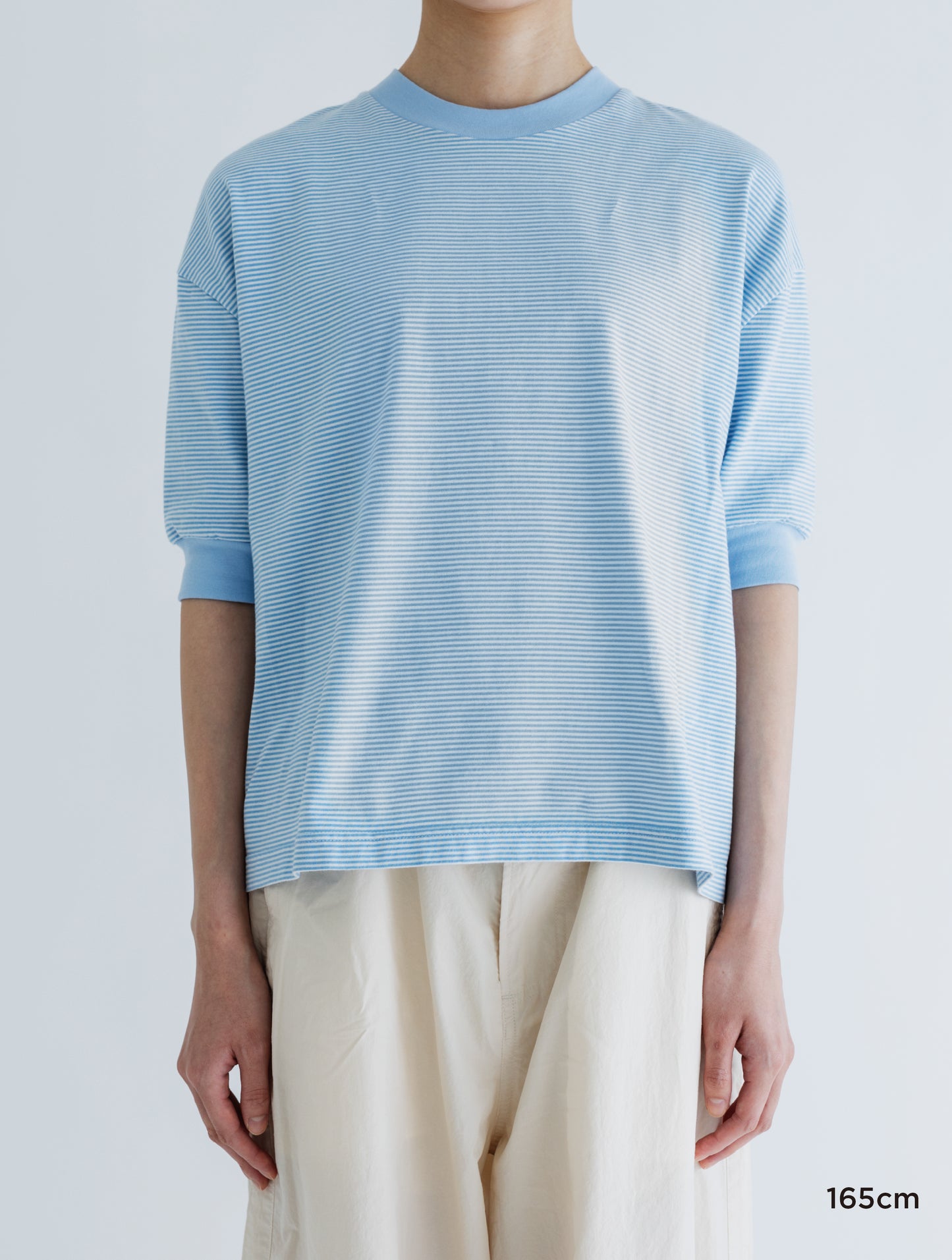 BORDER HALF SLEEVE TEE