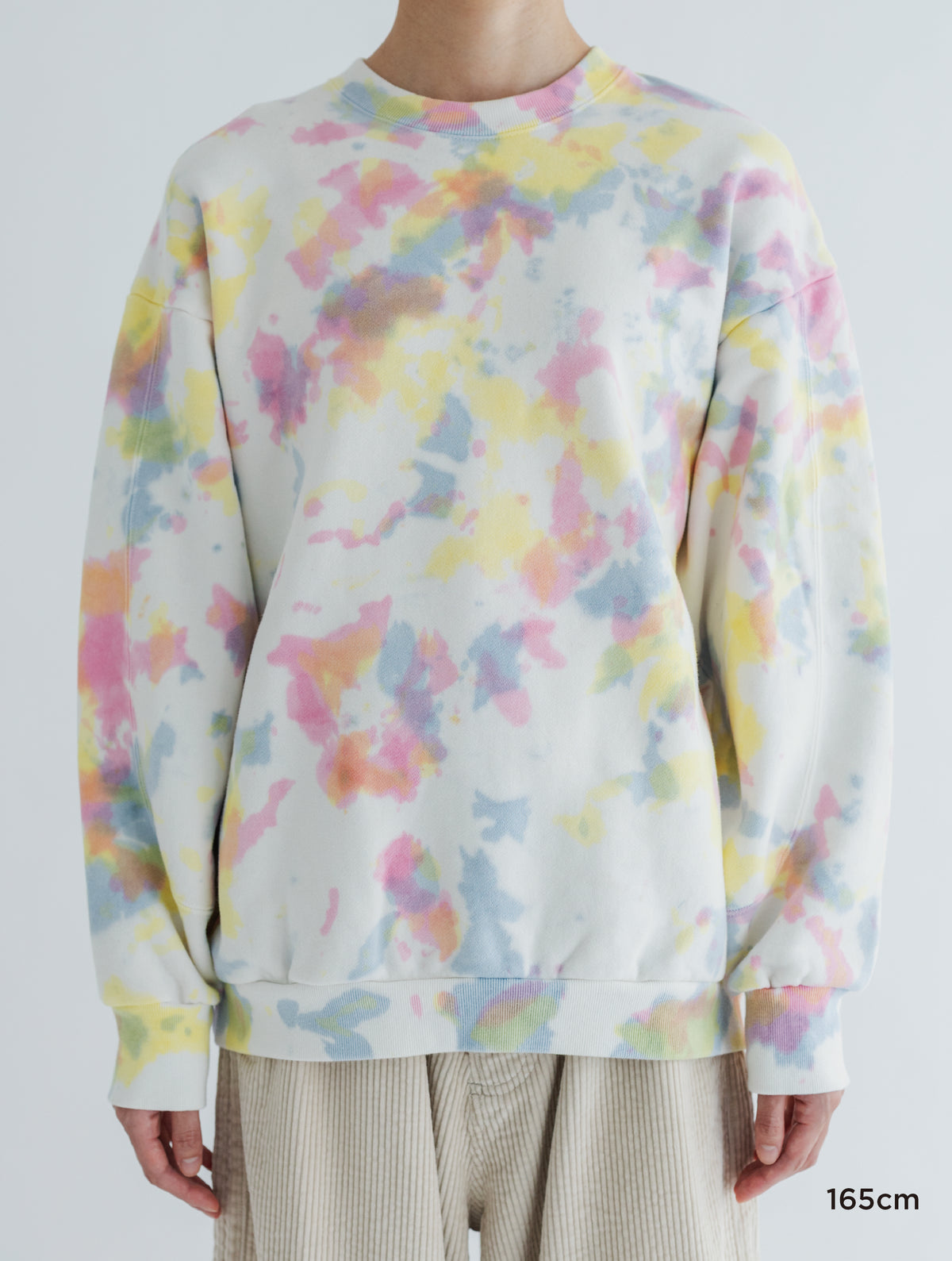 TIE-DYE SWITCHING PATTERN SWEAT (BRUSHED LINING)