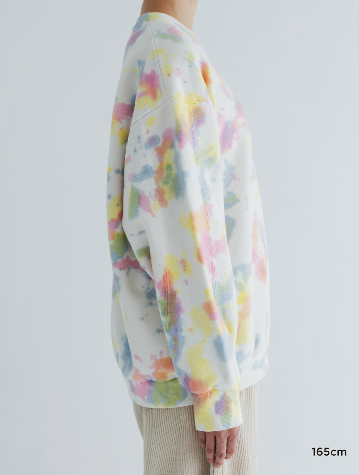 TIE-DYE SWITCHING PATTERN SWEAT (BRUSHED LINING)