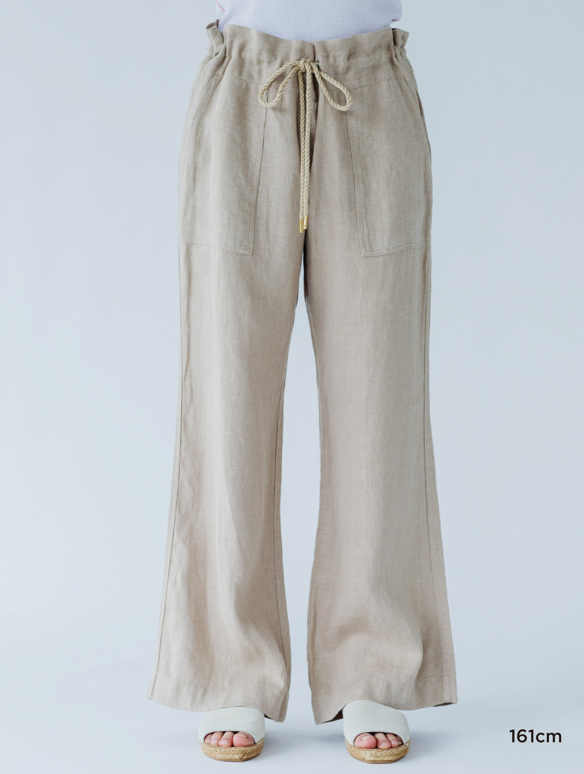 LINEN COMFORTABLE DRAWCODE PANTS