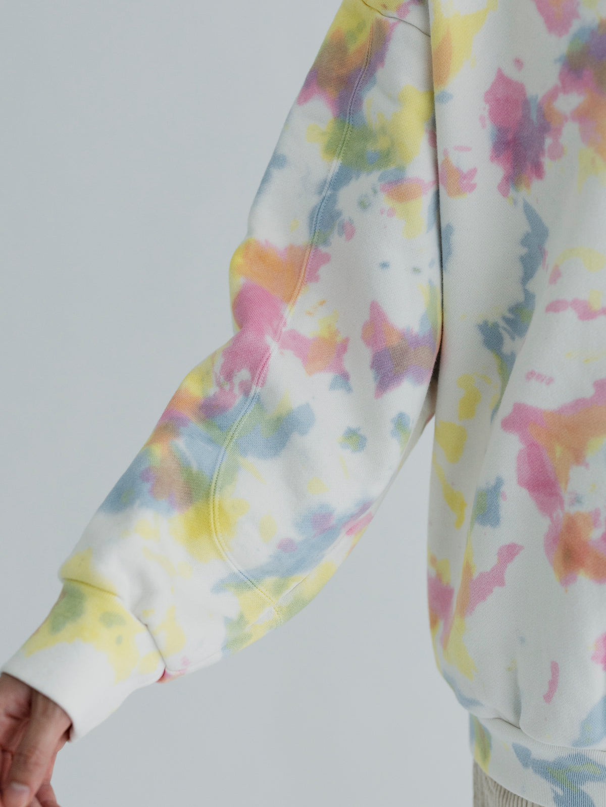 TIE-DYE SWITCHING PATTERN SWEAT (BRUSHED LINING)