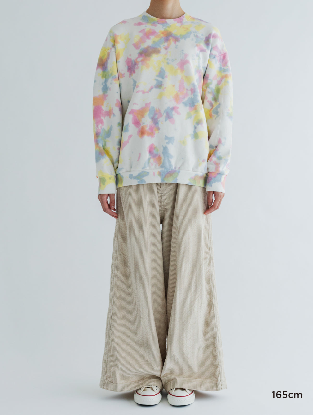 TIE-DYE SWITCHING PATTERN SWEAT (BRUSHED LINING)