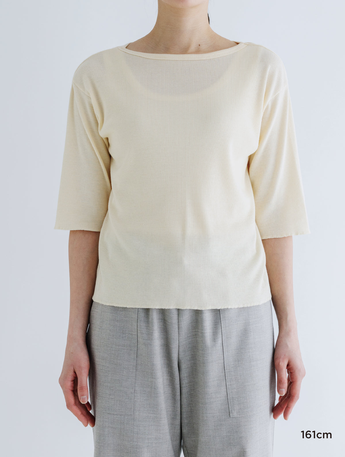 SOFT RIB HALF-SLEEVE TEE