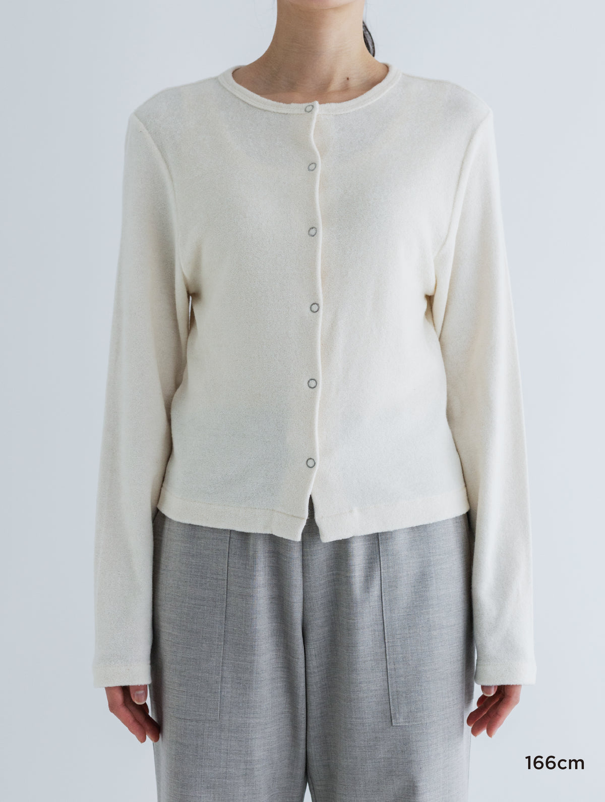 ORGANIC COTTON PILE CARDIGAN