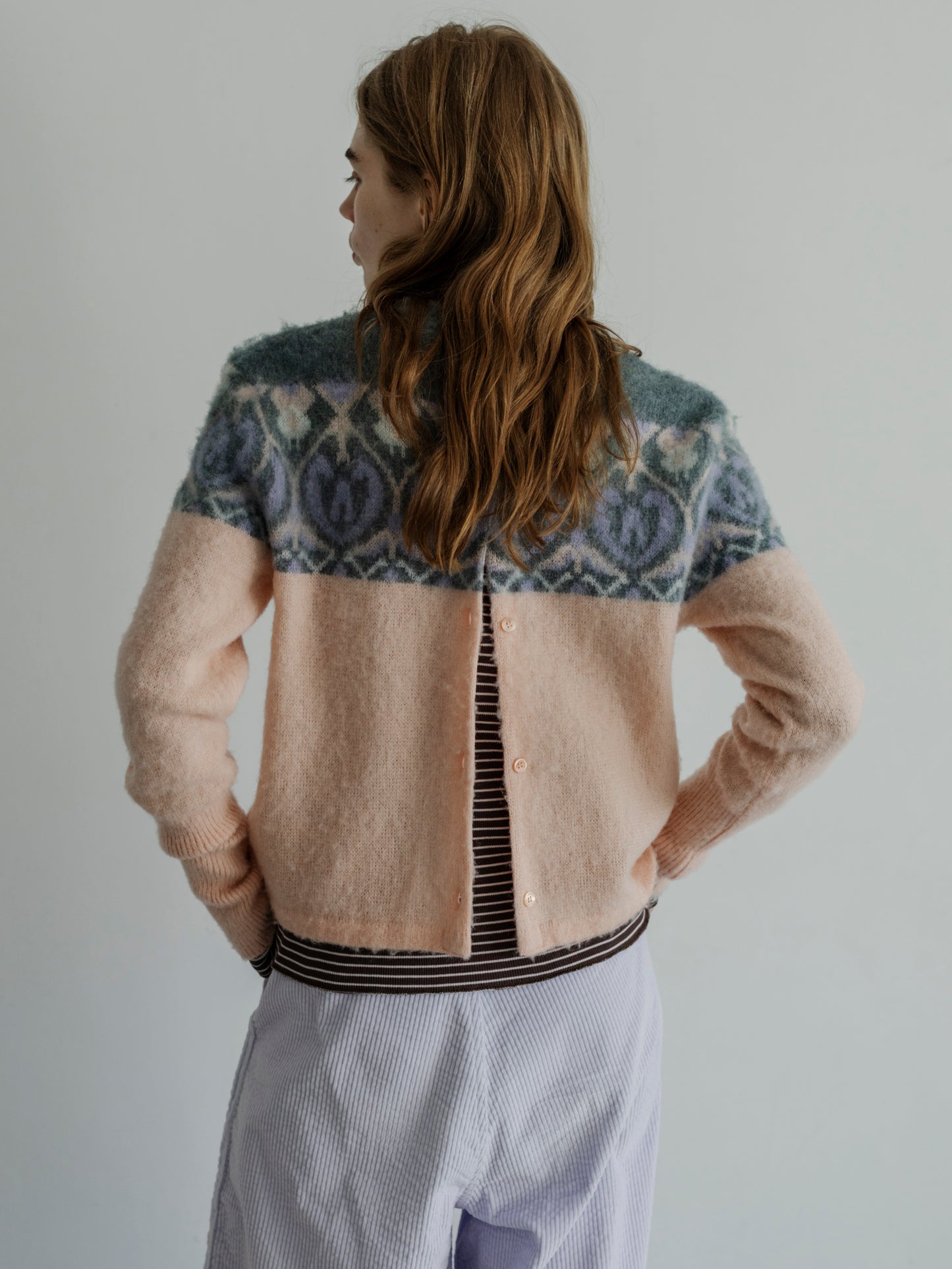 【Pre-order】PATTERN FLUFFY PULLOVER / CARDIGAN