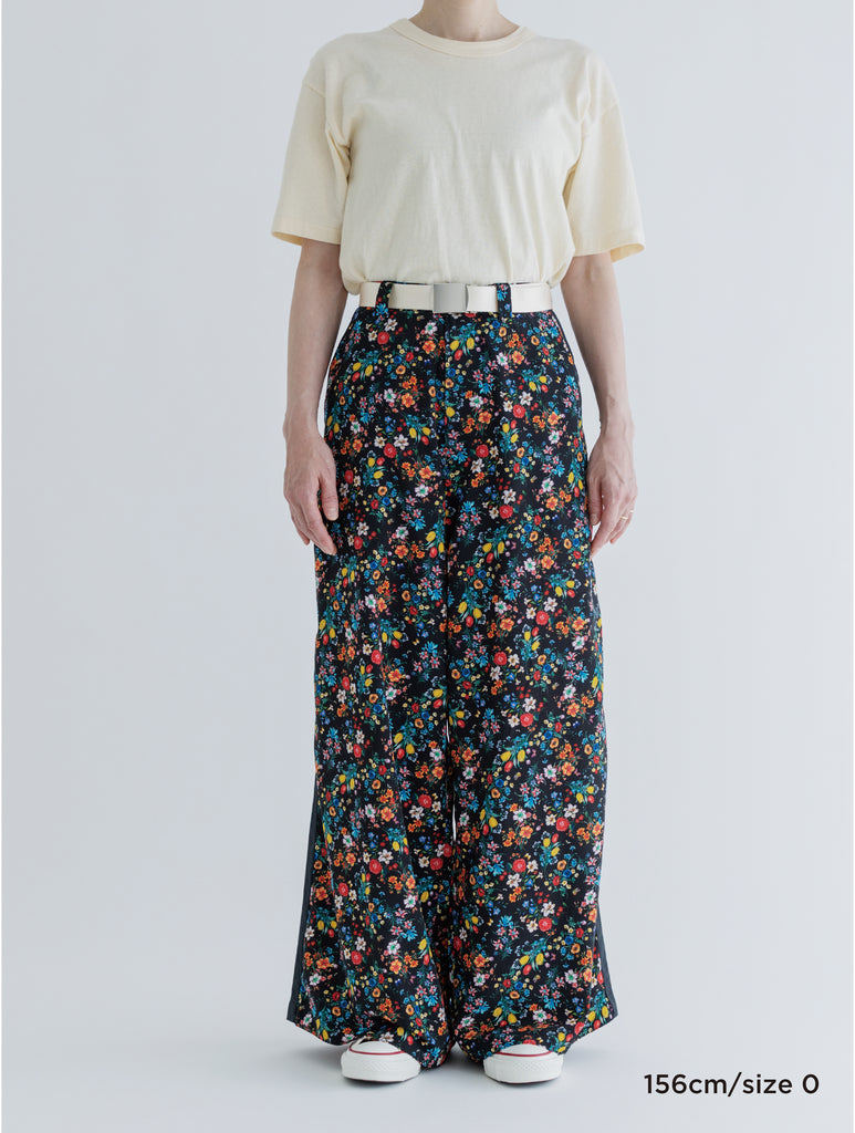 MEYAME SIDE LINE FLOWER WIDE PANTS 極美品 NEW COLOR / WHITE】SIDE LINE WIDE PANTS (FLOWER) – MEYAME