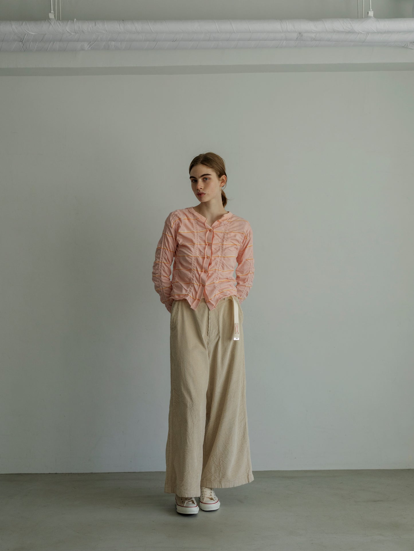 【Pre-order】CORDUROY SIDE LINE WIDE PANTS