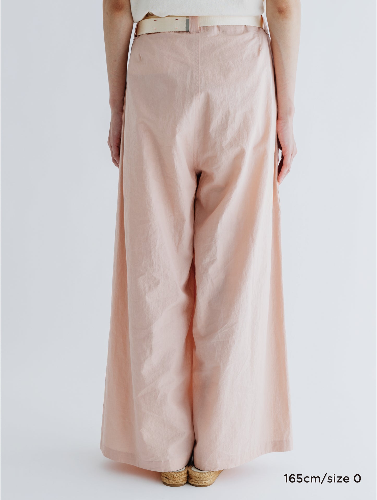 COTTON LINEN SIDE LINE WIDE PANTS