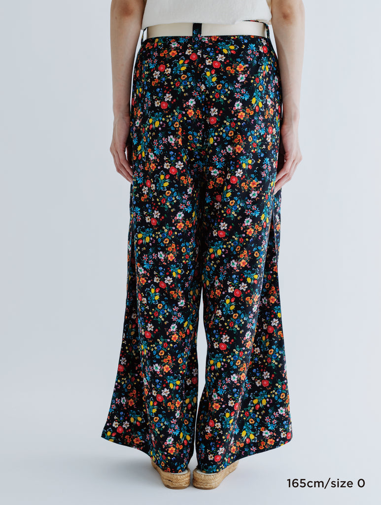 NEW COLOR / WHITE】SIDE LINE WIDE PANTS (FLOWER) – MEYAME