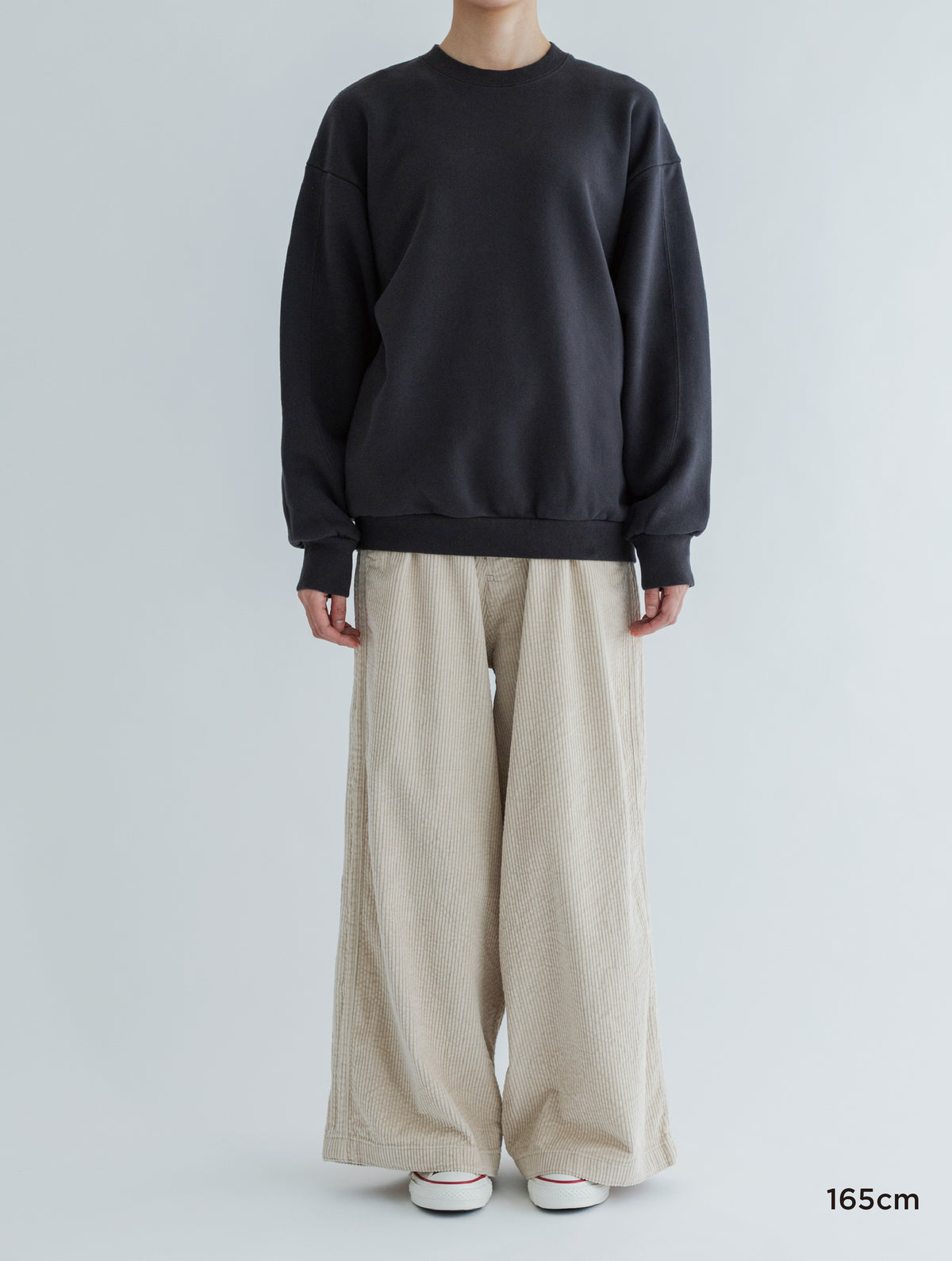 SWITCHING PATTERN SWEAT (BRUSHED LINING)