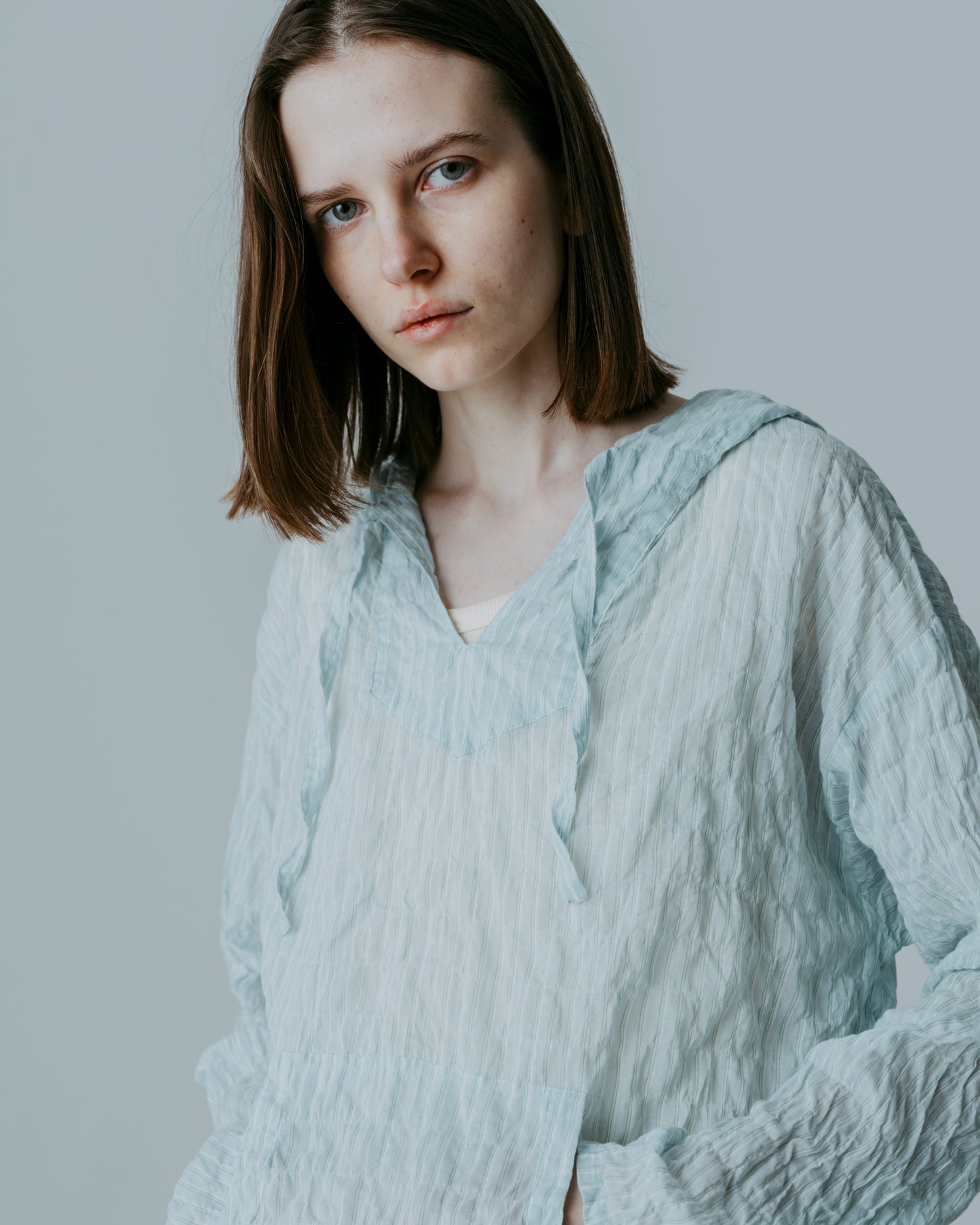STRIPED LIGHT PARKA