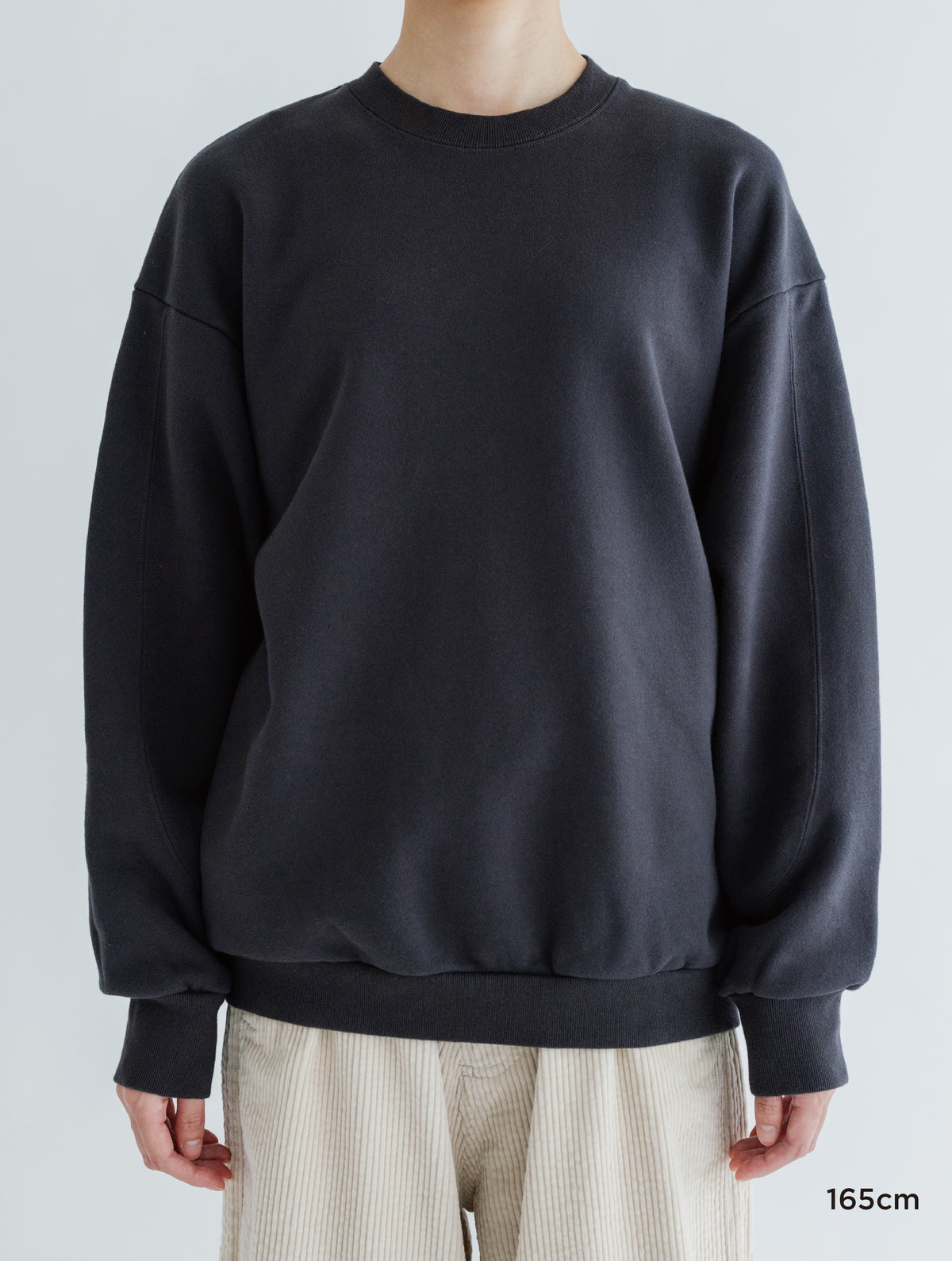 SWITCHING PATTERN SWEAT (BRUSHED LINING)