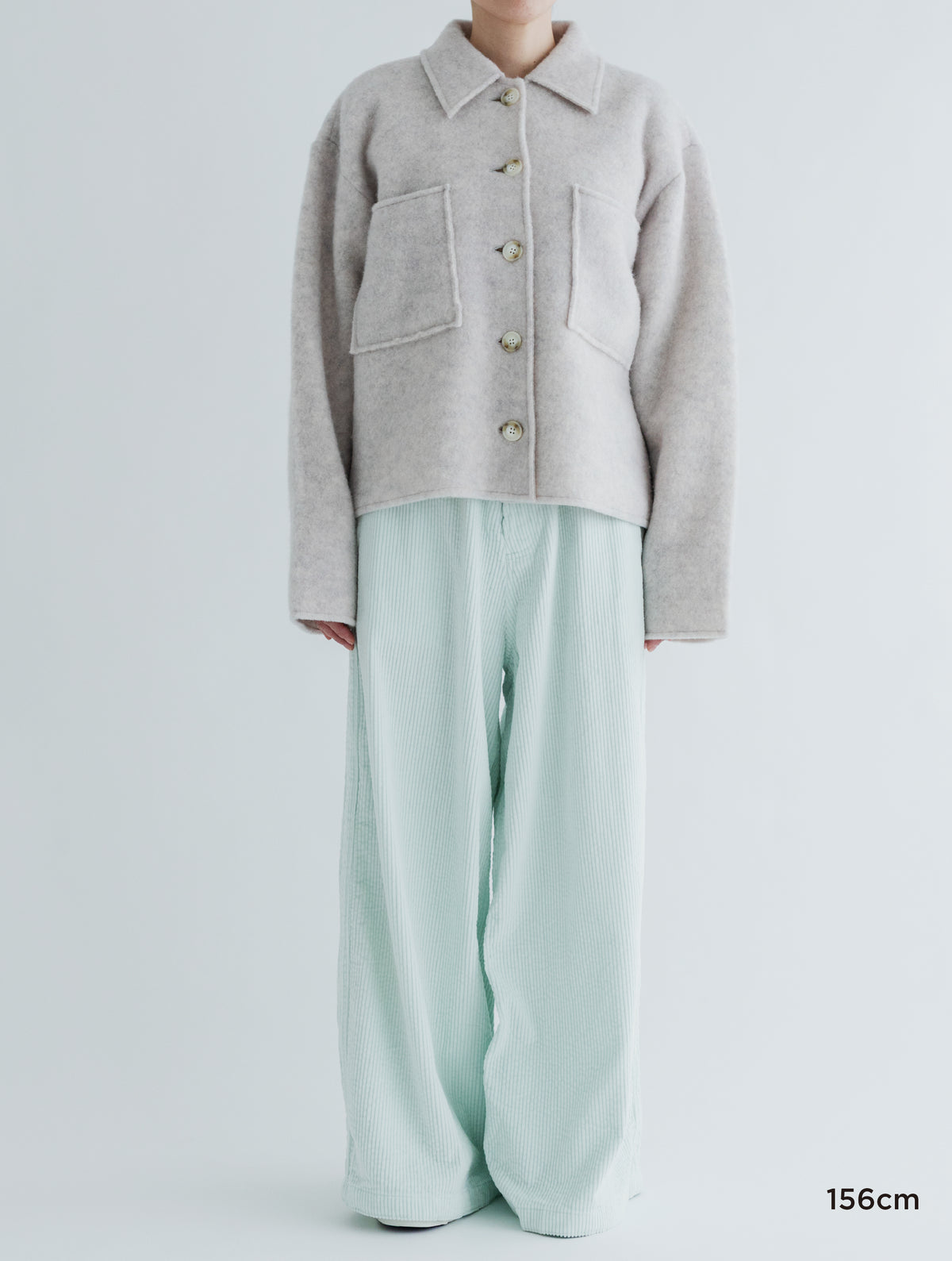 LIGHT WOOL SHROT JACKET