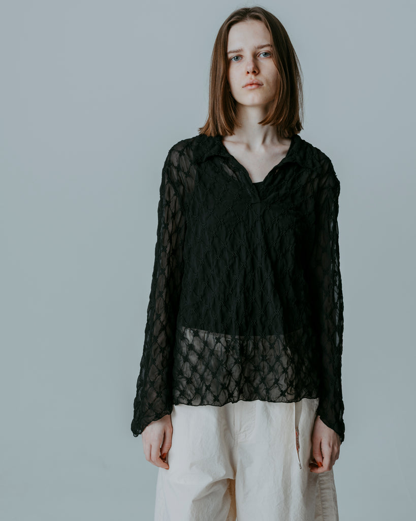 【未使用品】MEYAME LACE SKIPPER BLOUSE LACE SKIPPER BLOUSE – MEYAME