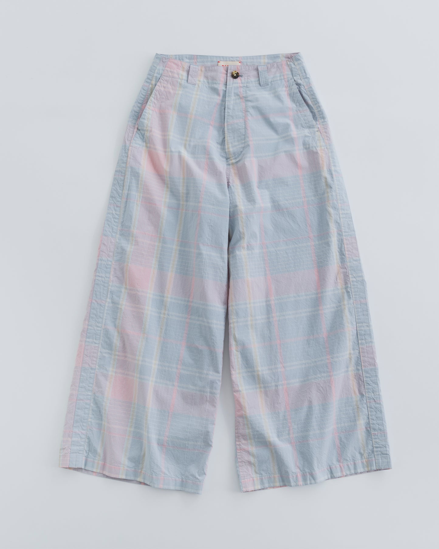 CHECK SIDE LINE WIDE PANTS