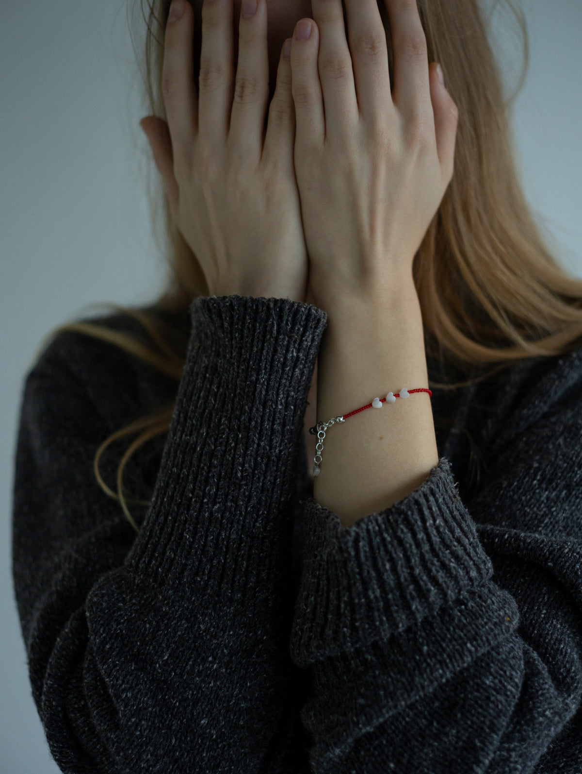 HUE × MEYAME / Misanga heart bracelet
