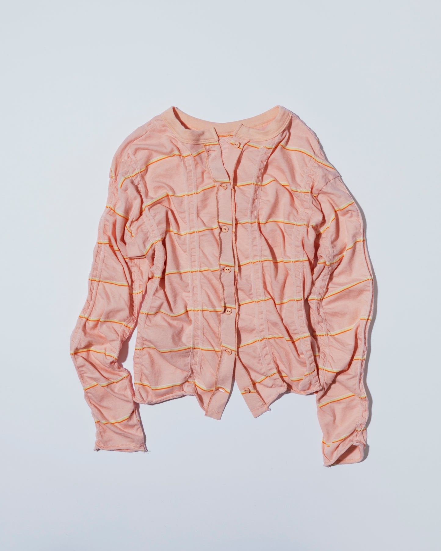 【Pre-order】TUCKED JACQUARD BORDER CARDIGAN / PULLOVER