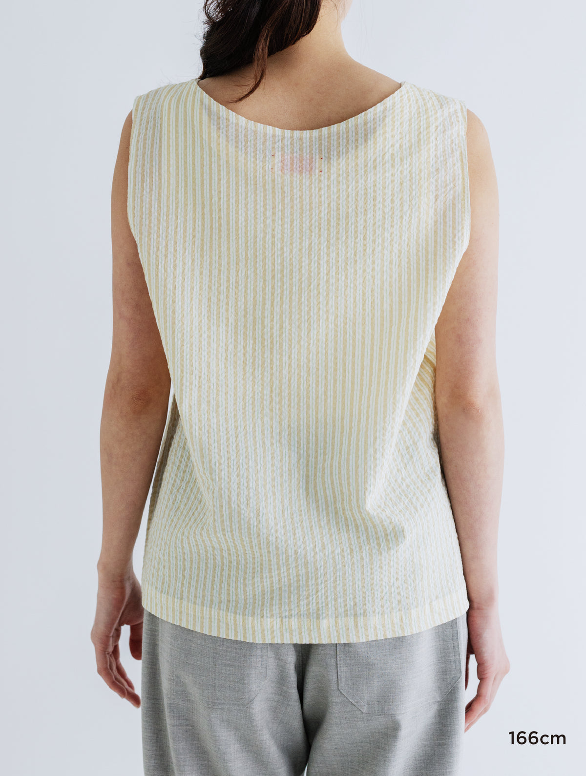 LIGHT COTTON STRIPE SLEEVELESS