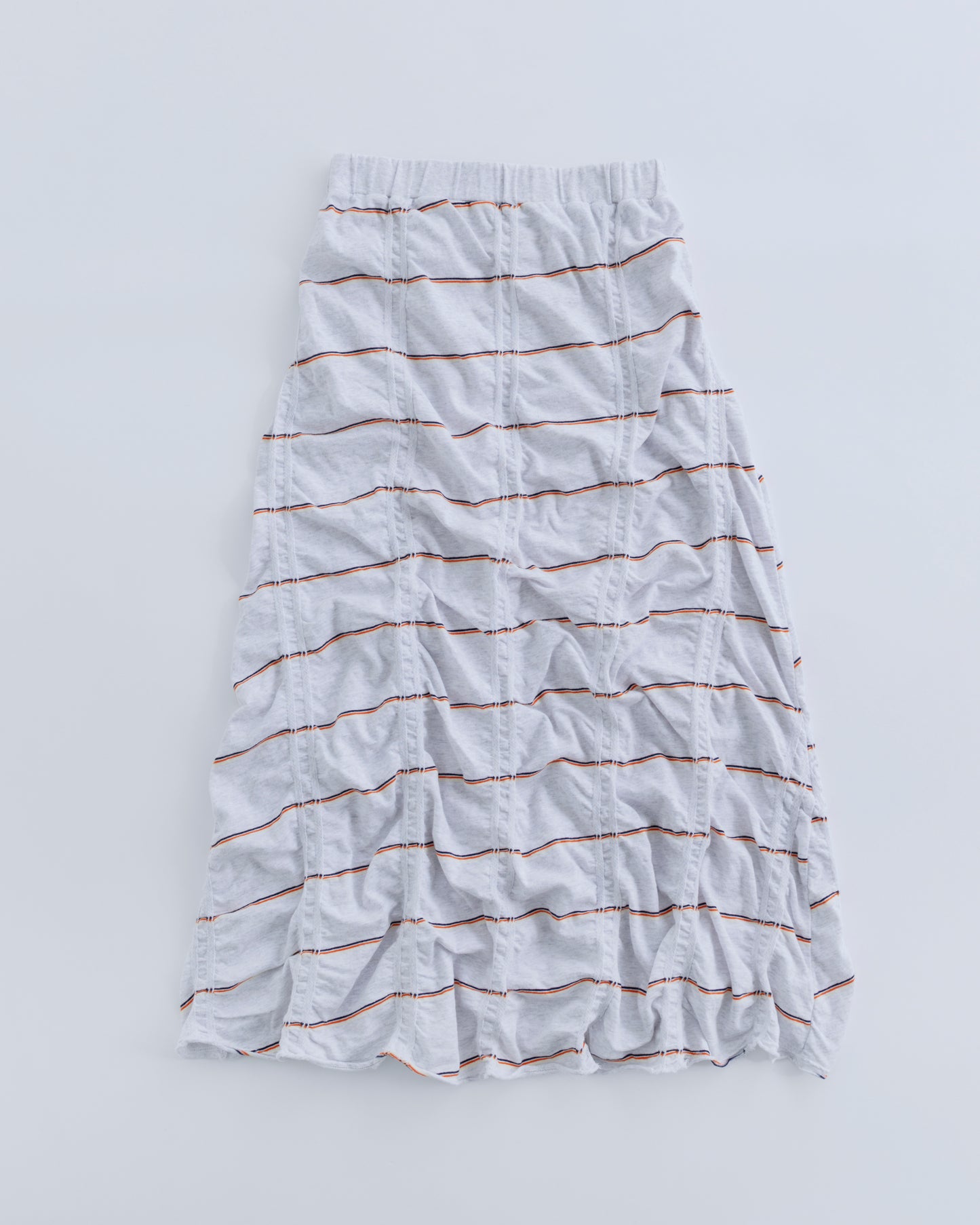 TUCKED JACQUARD BORDER SKIRT