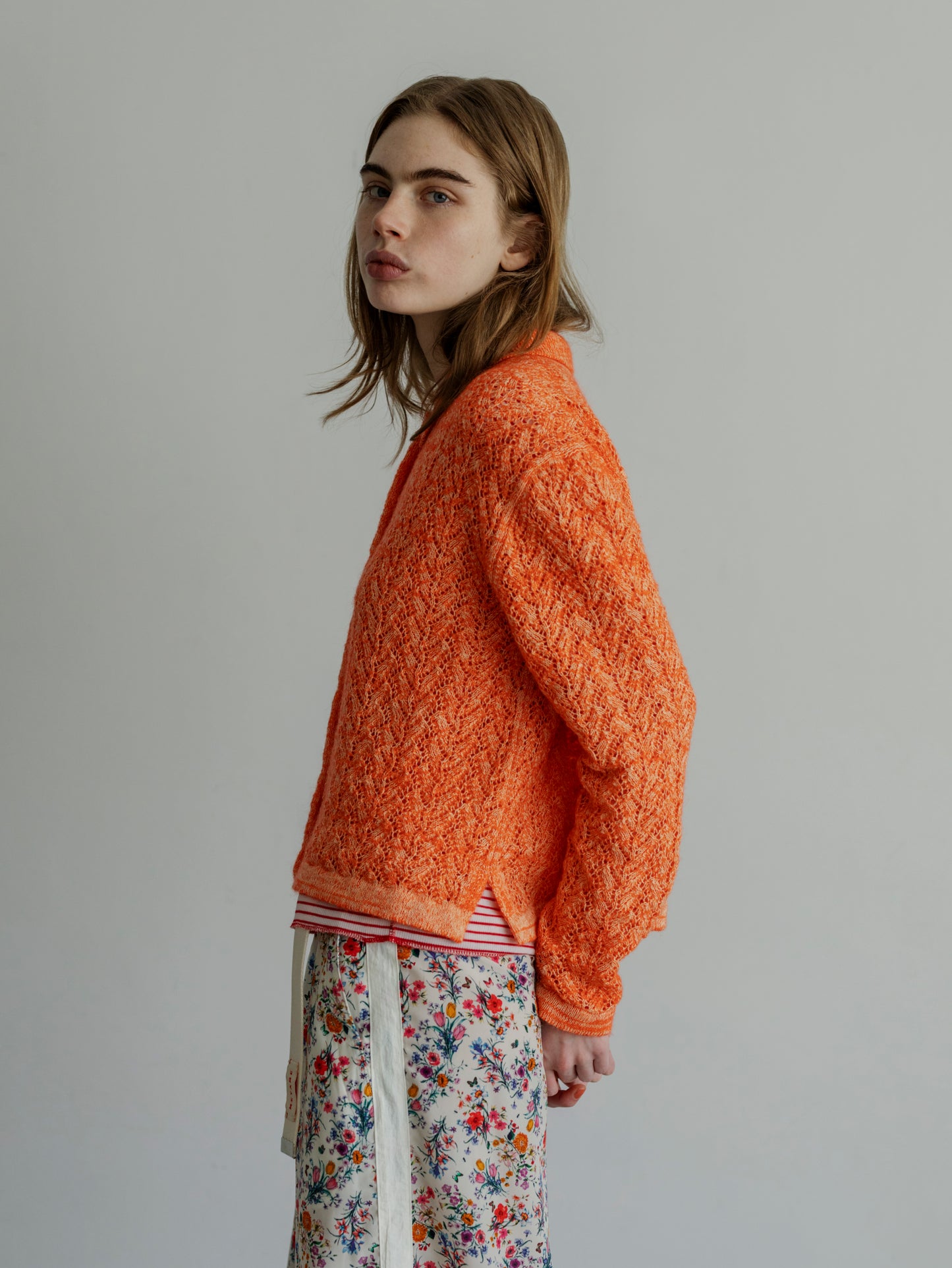 【Pre-order】WOOL LACE KNIT CARDIGAN