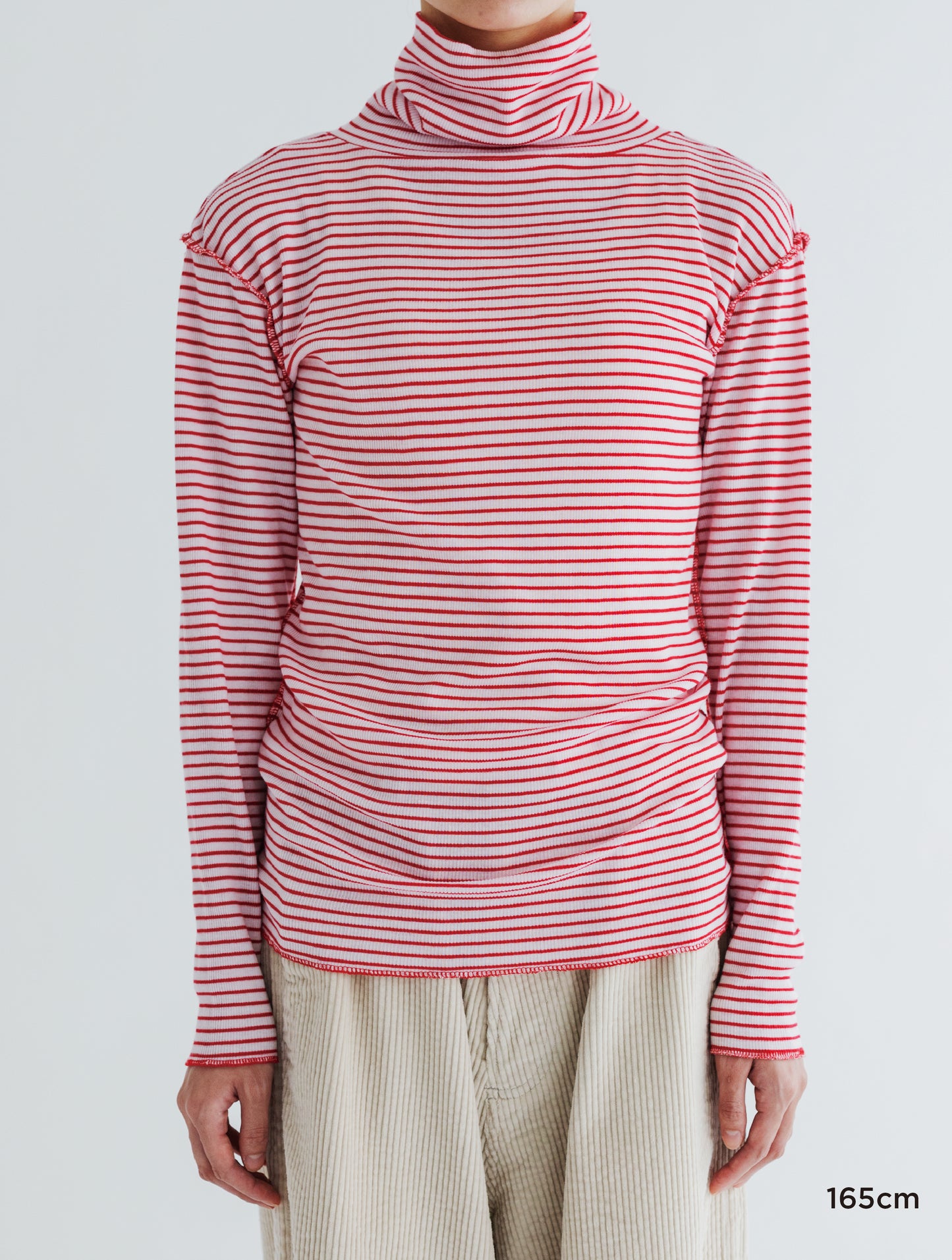 BORDER SOFT RIB TURTLENECK